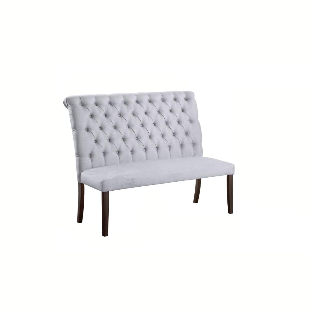 Benzara BM215347 Casual Gray Accent Bench 48-Inches x 20-Inches x 40-Inches