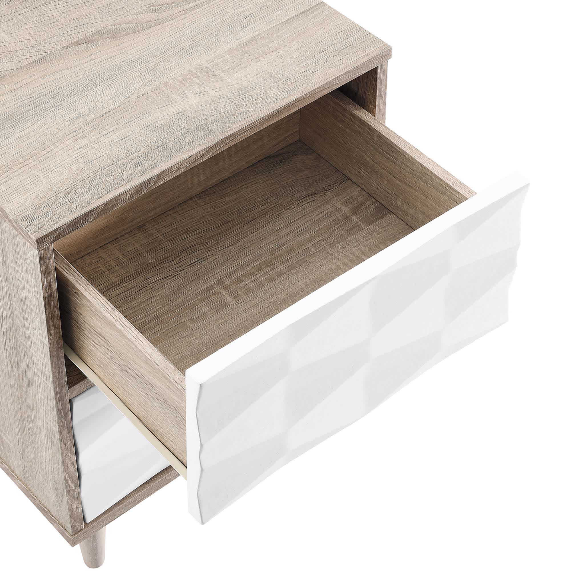 Modway MOD-7080-OAK-WHI nightstands - View #4