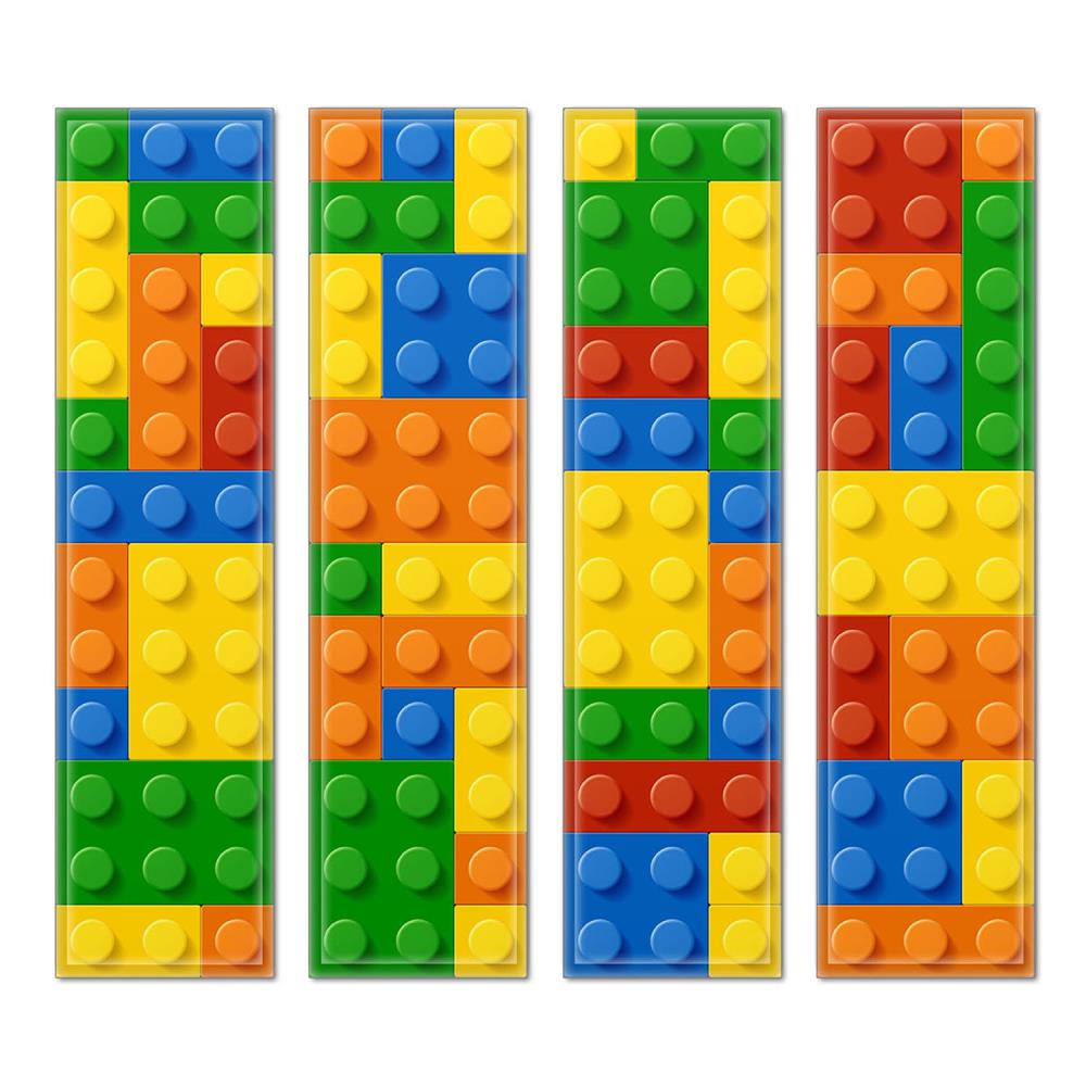 Instant Mosaic 1510102 Upscale Designs 32-Pack Multicolor 3-in x 12-in Glossy Glass Random Wall Tile