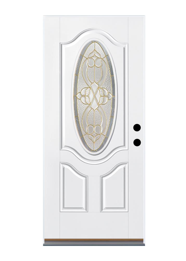 Therma-Tru Benchmark Doors Willowbrook 32-in X 80-in Fiberglass Oval ...