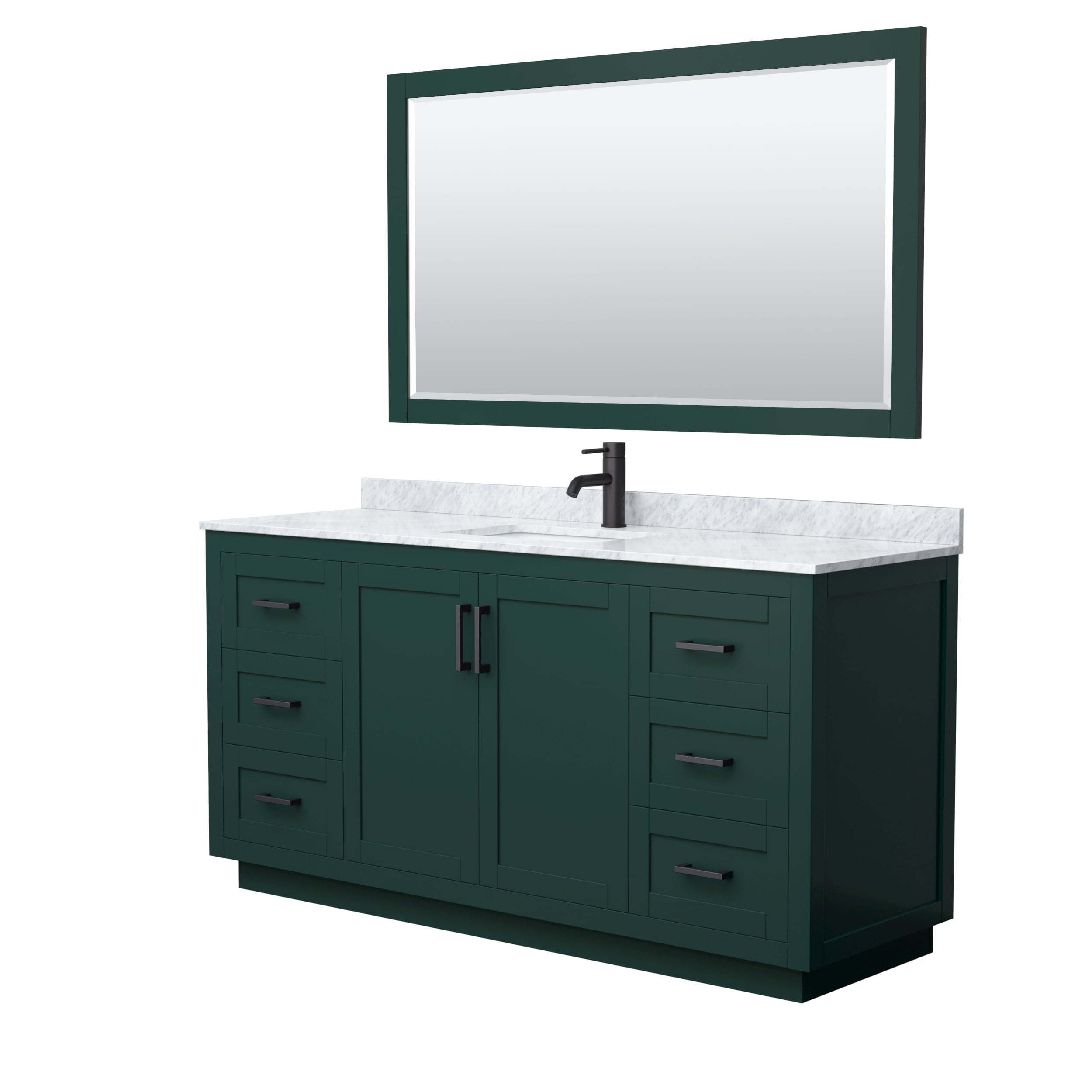 Wyndham Collection WCF292966SGKCMUNSM58 Bath-Vanity-Combo - View #2