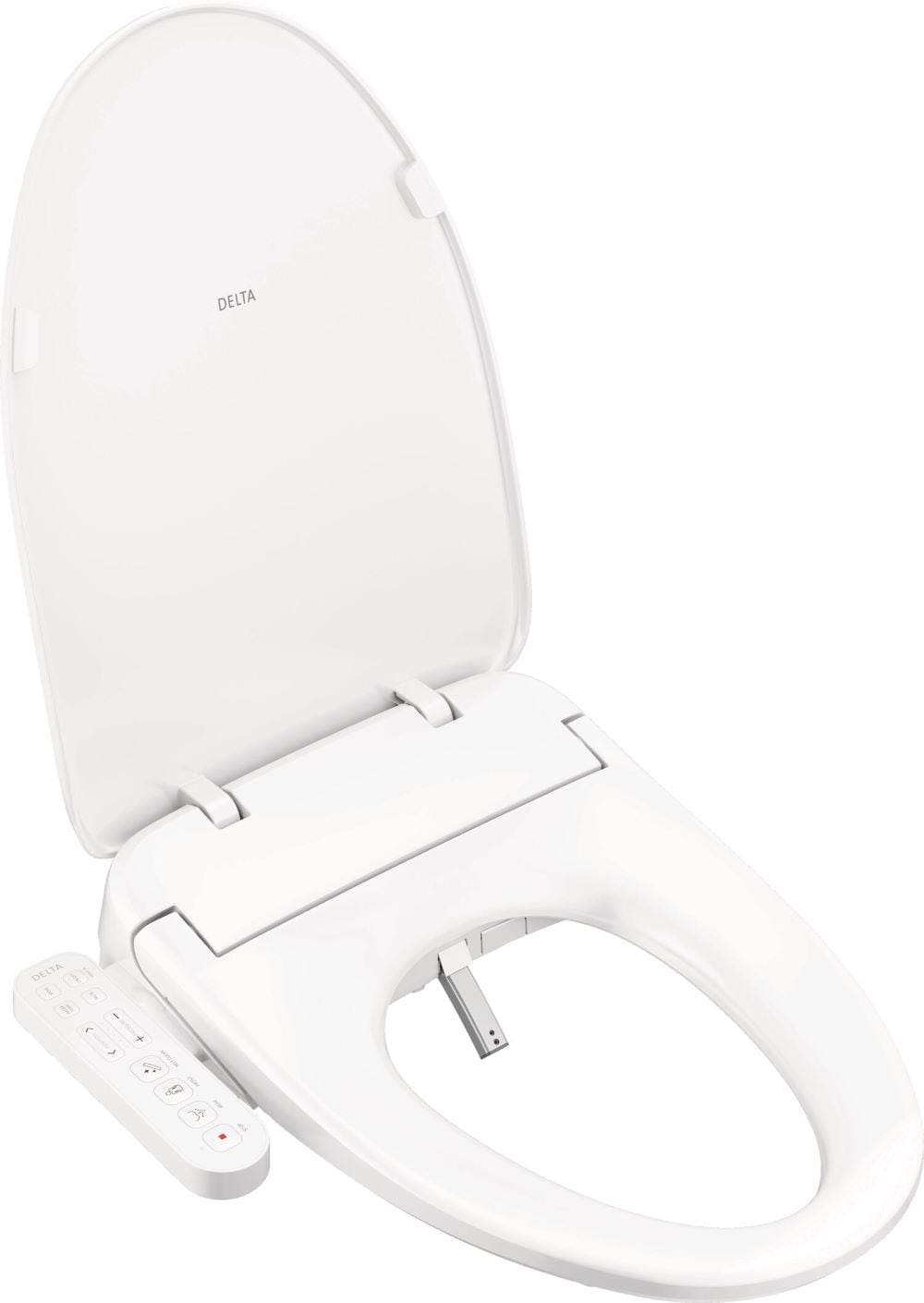 Delta 893005E-WH Refresh Standard Plastic White Elongated Soft Close Bidet Toilet Seat