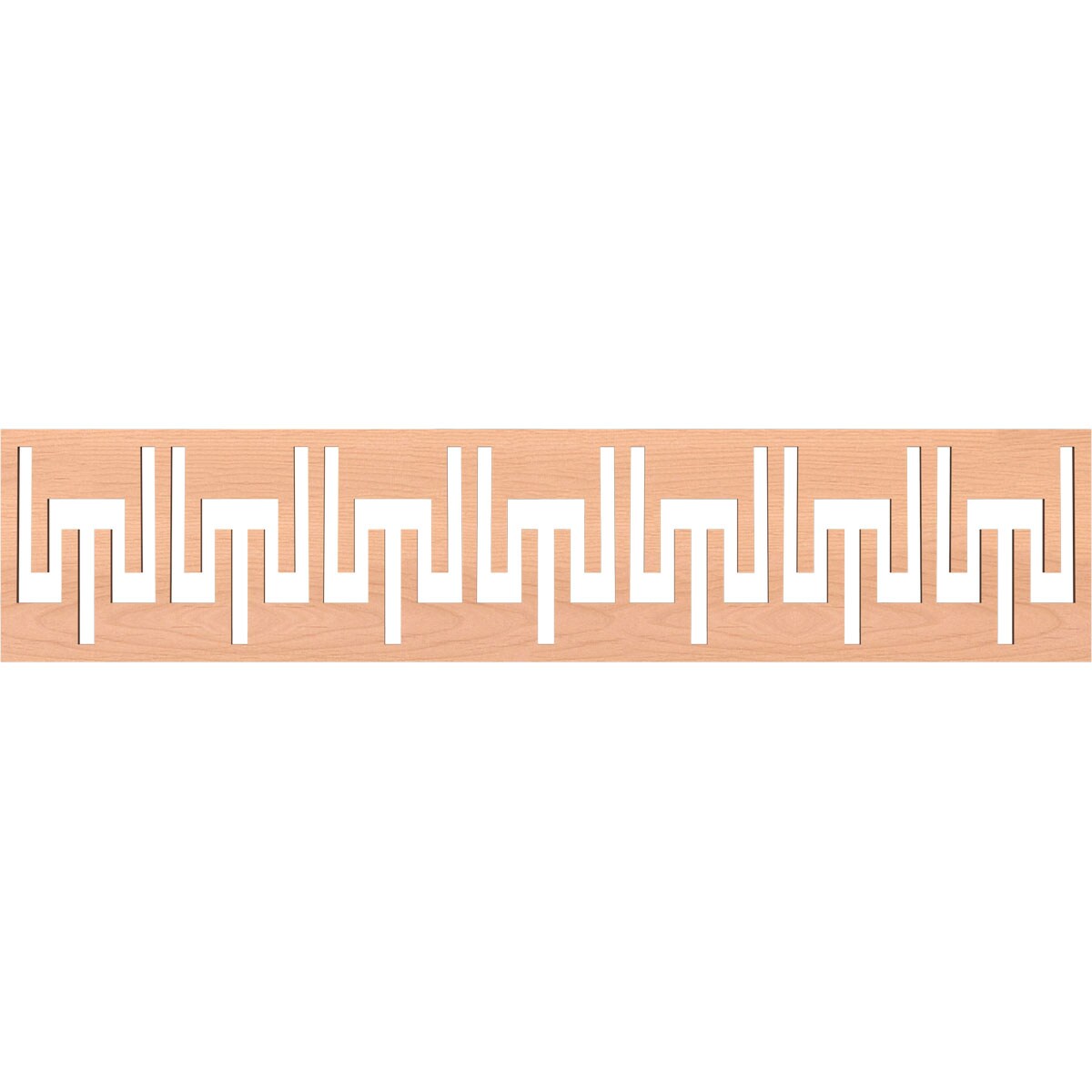 Ekena Millwork MLDA10X46VICAL Victory Fretwork Flat Trim 10-in x 3.9-ft Alder Brown Unfinished 2155940 Pierced Wall Panel Moulding