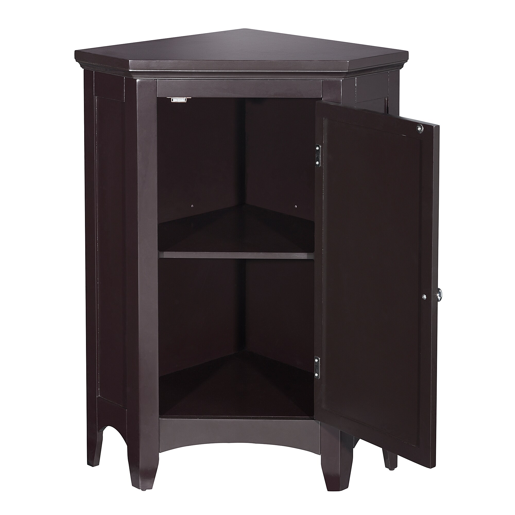 Wood Style Small Bathroom Storage Cabinet, Corner Storage Cabinet