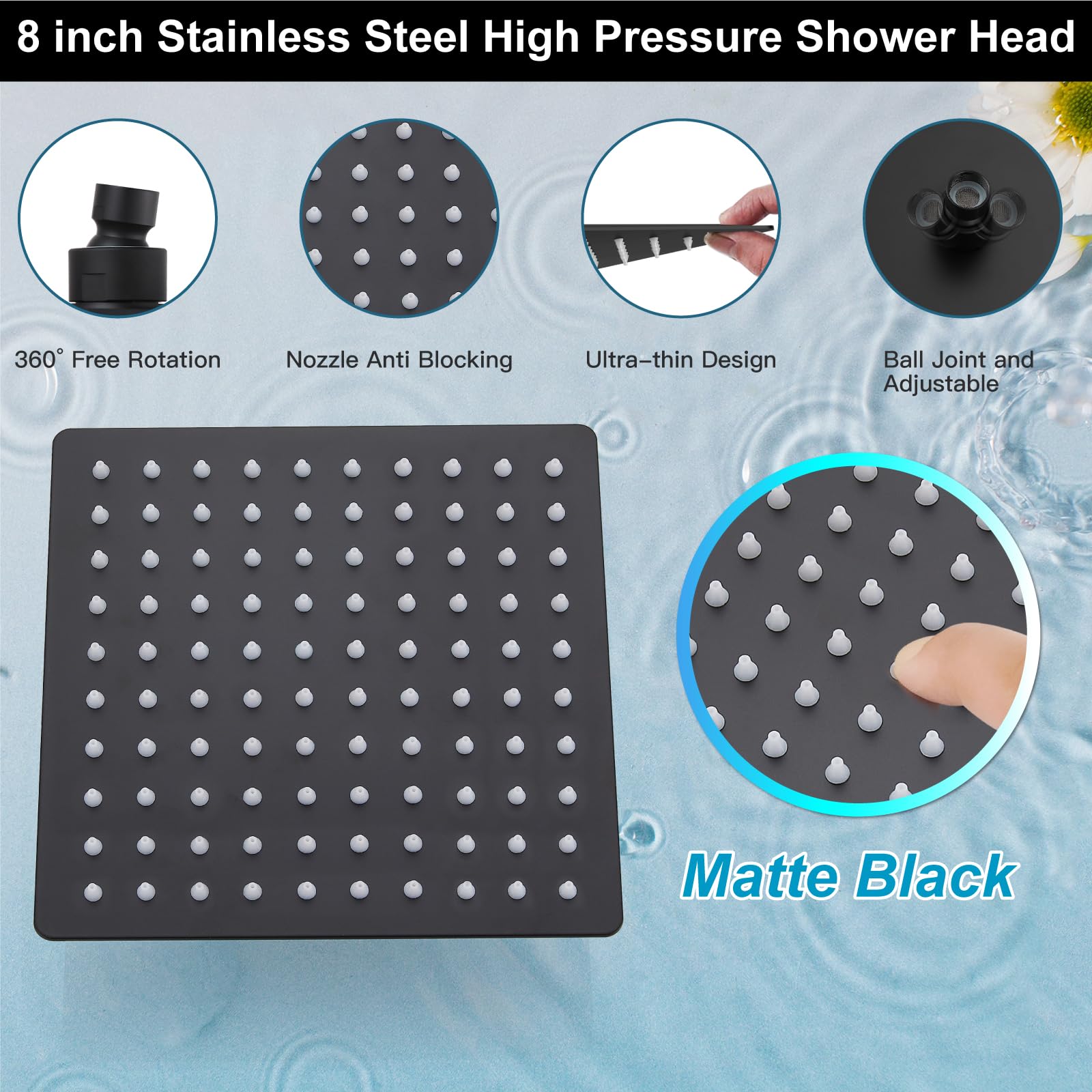 Anqtovp LAN0309G15 Showerhead-Bar-Panels - View #7