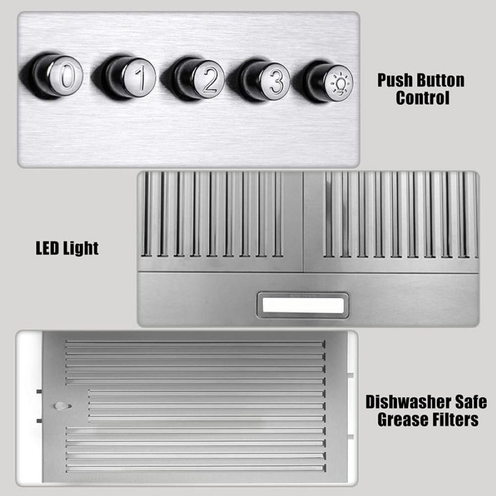 Zomagas 0160B Wall-Mounted-Range-Hoods - View #4