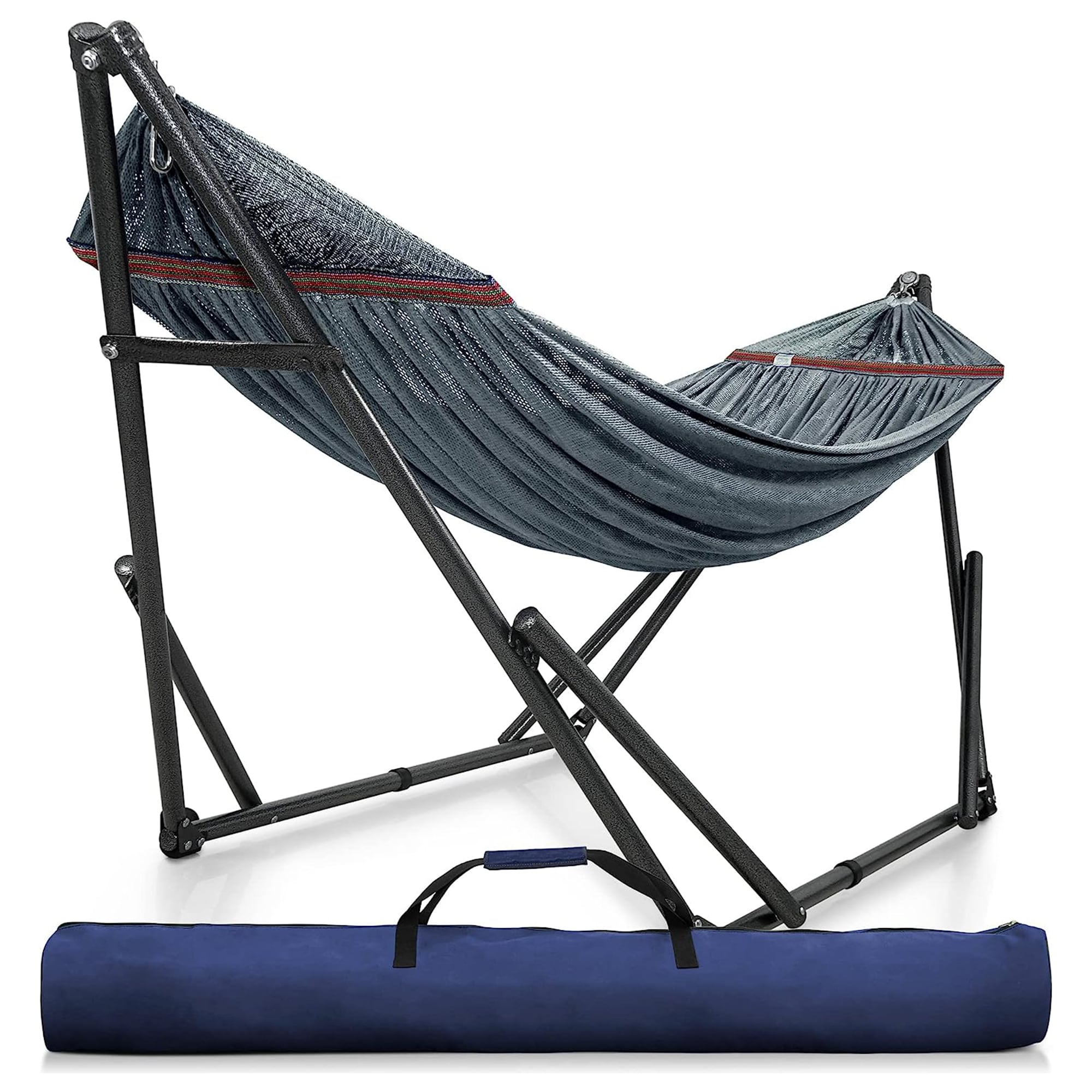 Tranquillo 321615 Gray Fabric Hammock with Stand