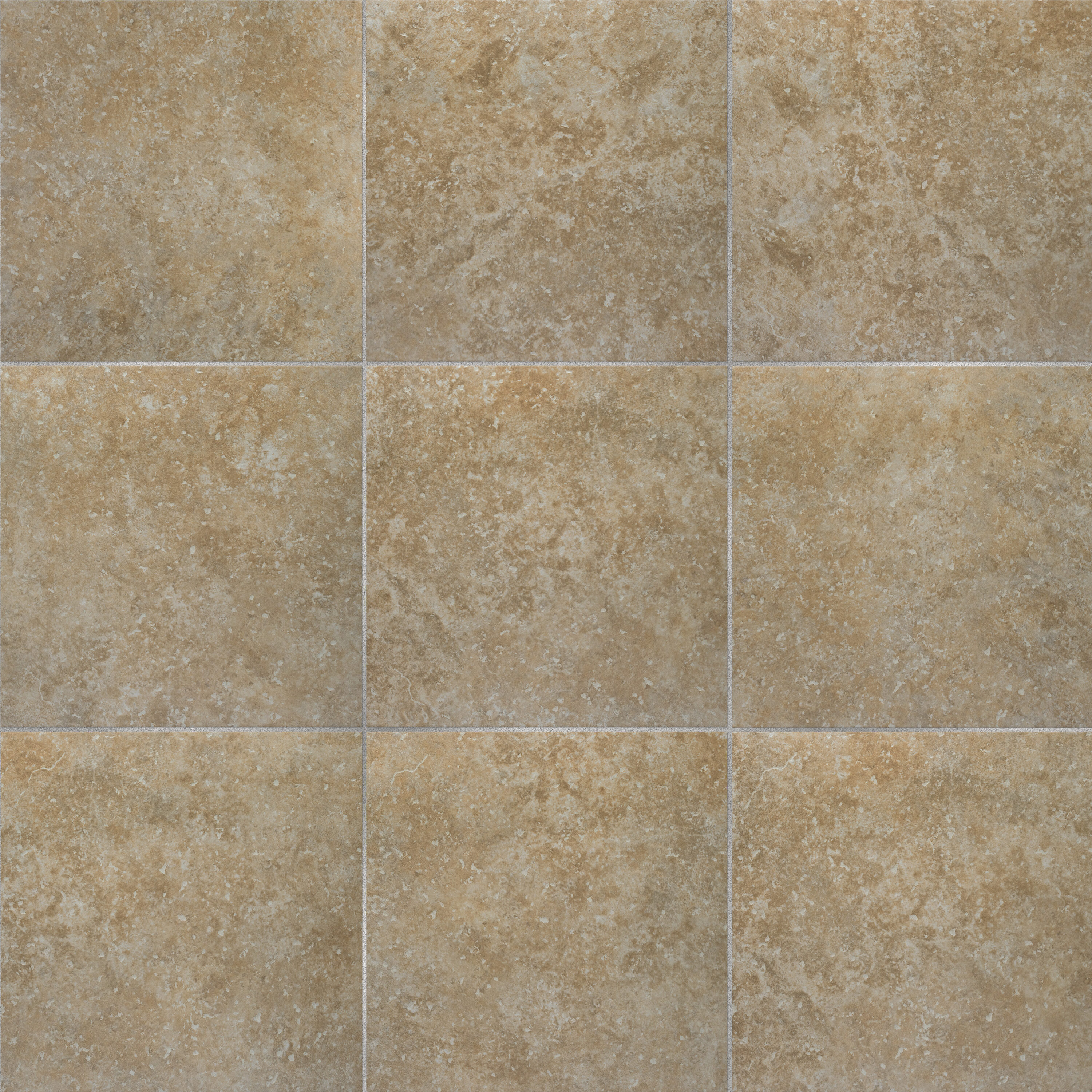 Roma 13" x 13" Beige Glazed Porcelain Floor and Wall Tile
