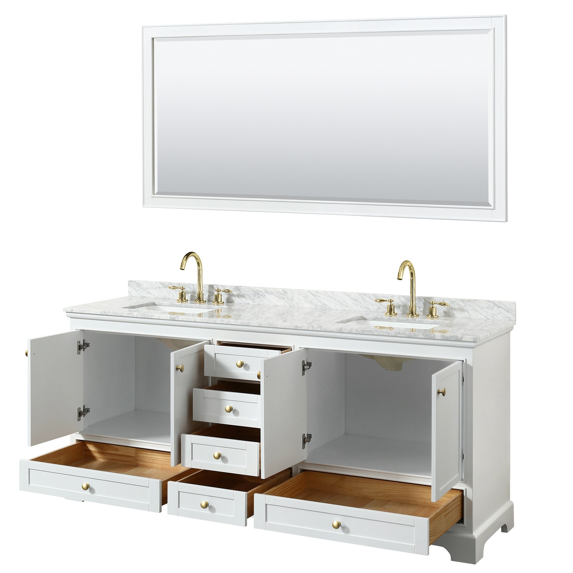 Wyndham Collection WCS202080DWGCMUNSM70 Bath-Vanity-Combo - View #2