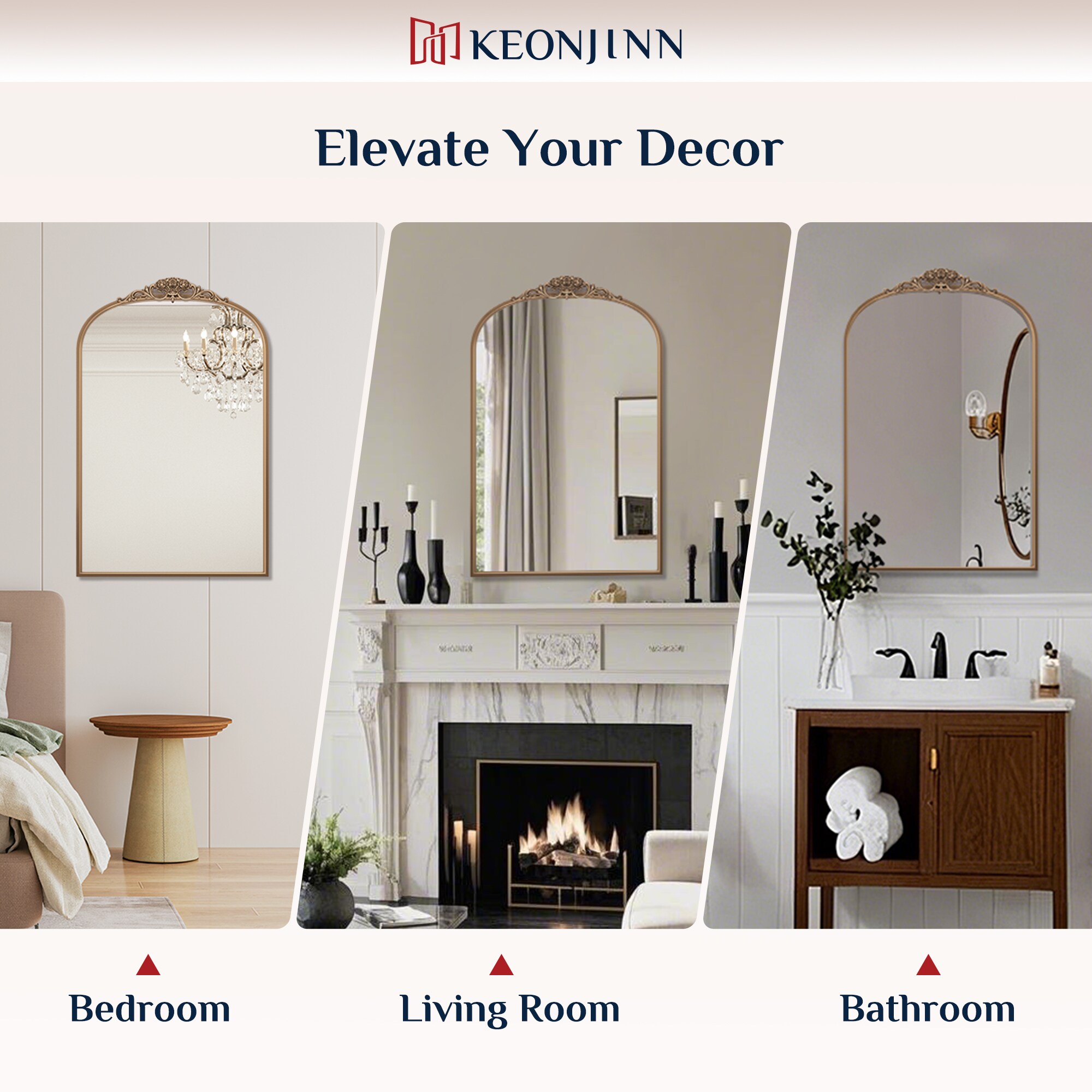 Keonjinn LW-JZ-CXFD-55121-GD Decor-Mirrors - View #6