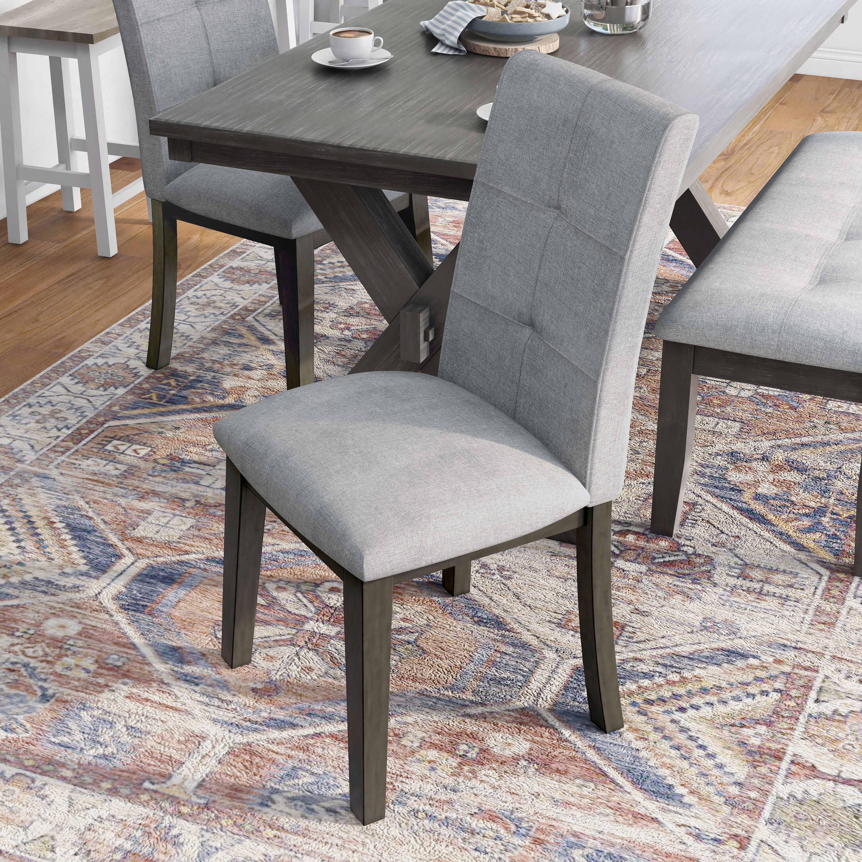 Furniture of America IDF-3354GY-SC Dining-Chairs - View #4