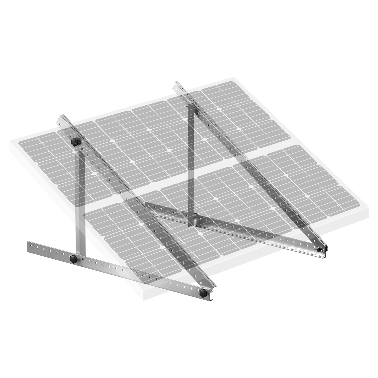 Vkoiyg 41-Inch Solar Panel Mount Brackets 0 - 90 degrees Adjustable Tilt Mount Brackets