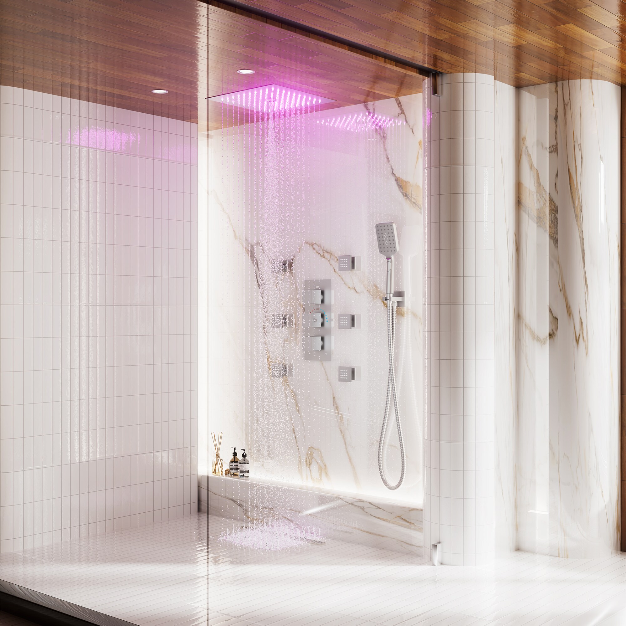 CASAINC CA-6708-12BN Showerhead-Bar-Panels - View #6