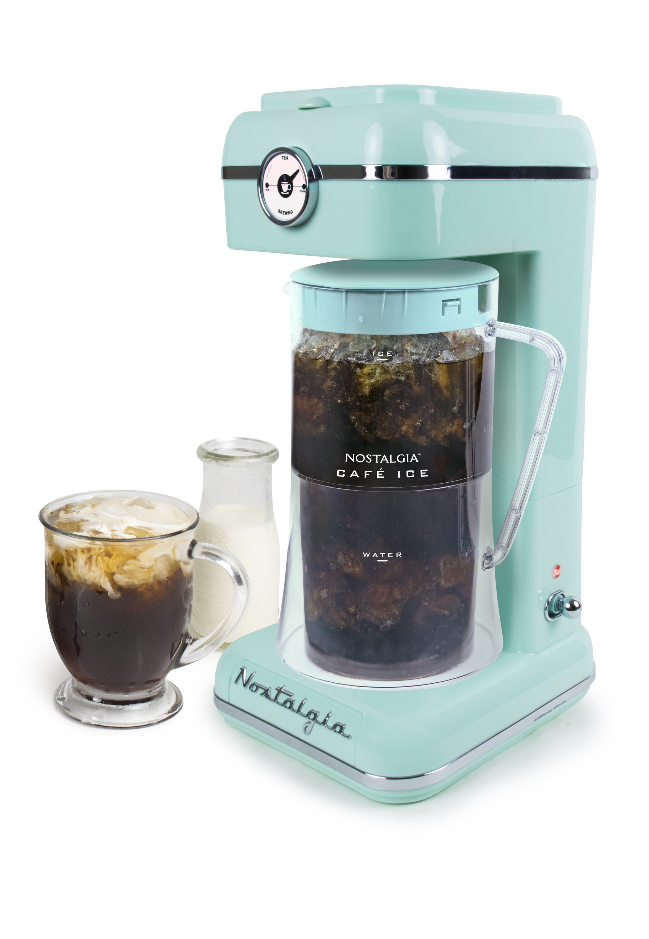 12 Cup Retro Coffee Maker, Aqua — Nostalgia Products