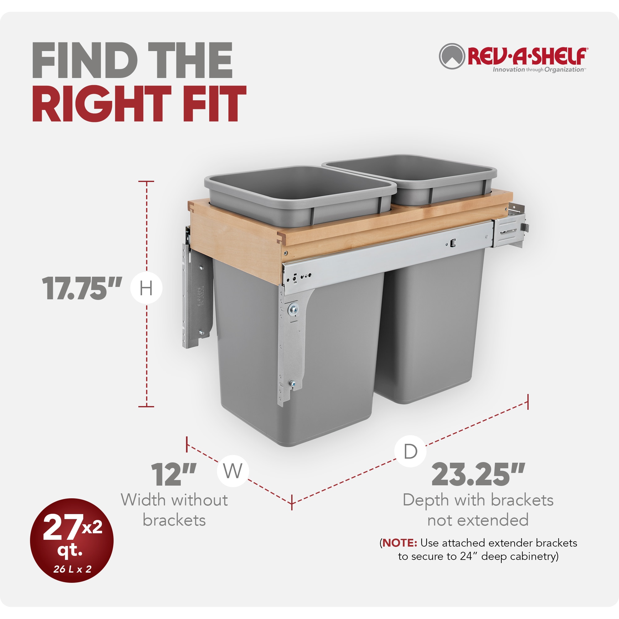 Rev-A-Shelf 166209 Pull-Out-Cabinet-Baskets - View #3