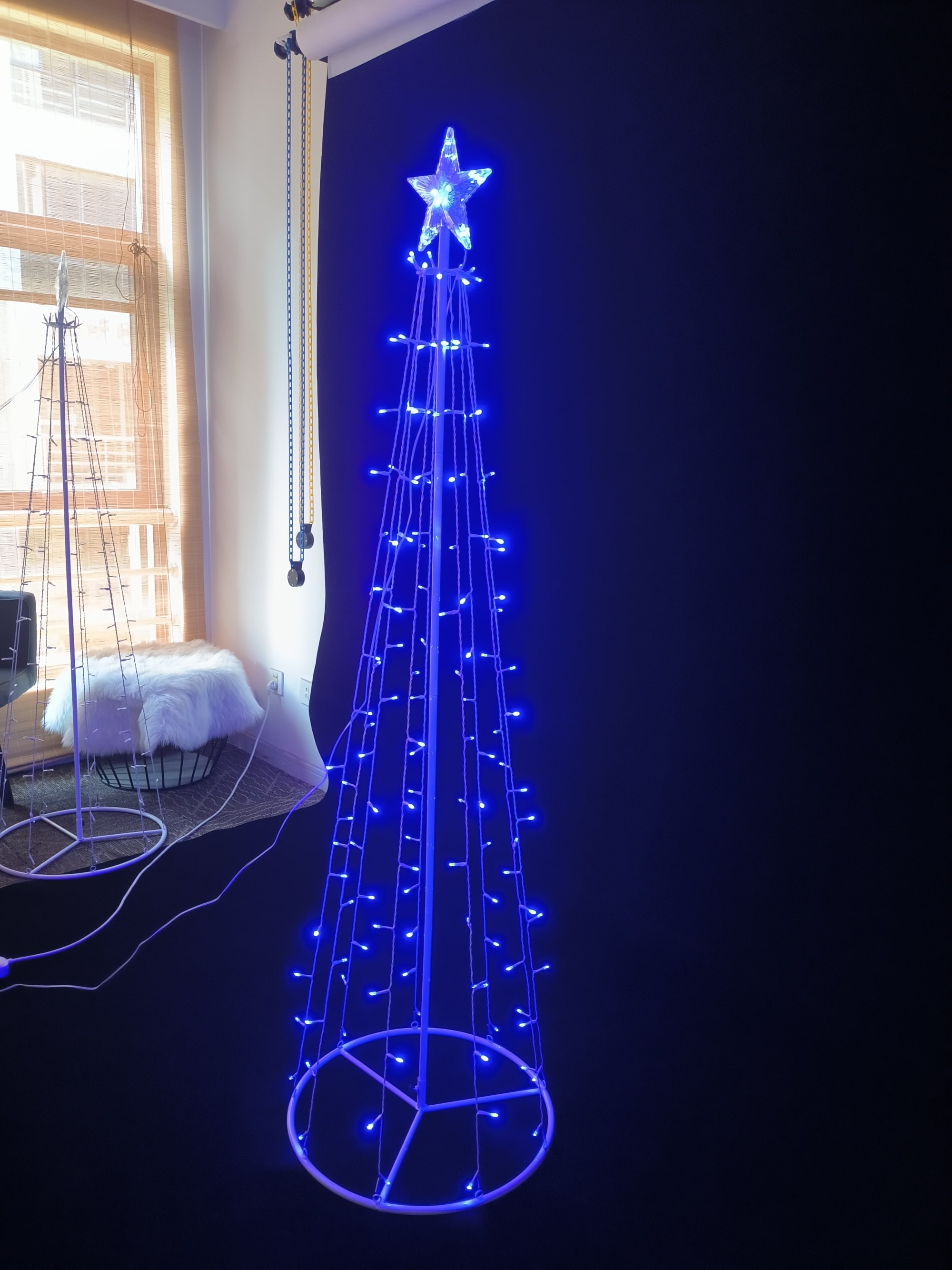 Hi-Line Gift 37510-BL Artificial-Christmas-Trees - View #3