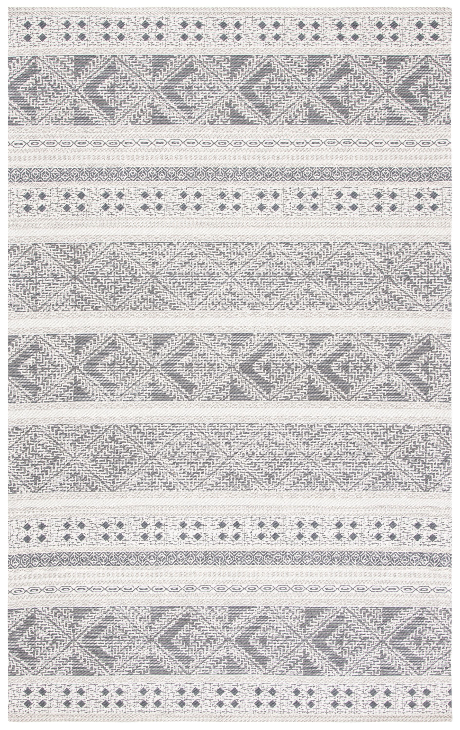 Safavieh CLV717F-5 Classic Vintage Massouma 5 x 8 (ft) Polyester Gray Rectangular Indoor Geometric Bohemian/Eclectic Area rug