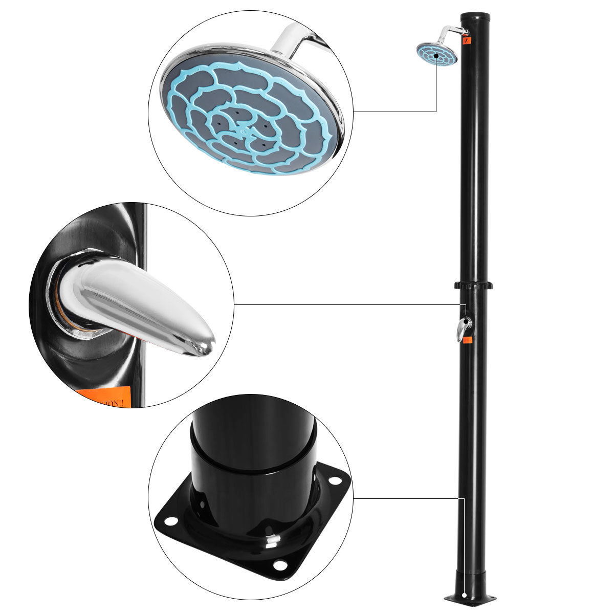 Costway OGY00554 Outdoor-Showers - View #6