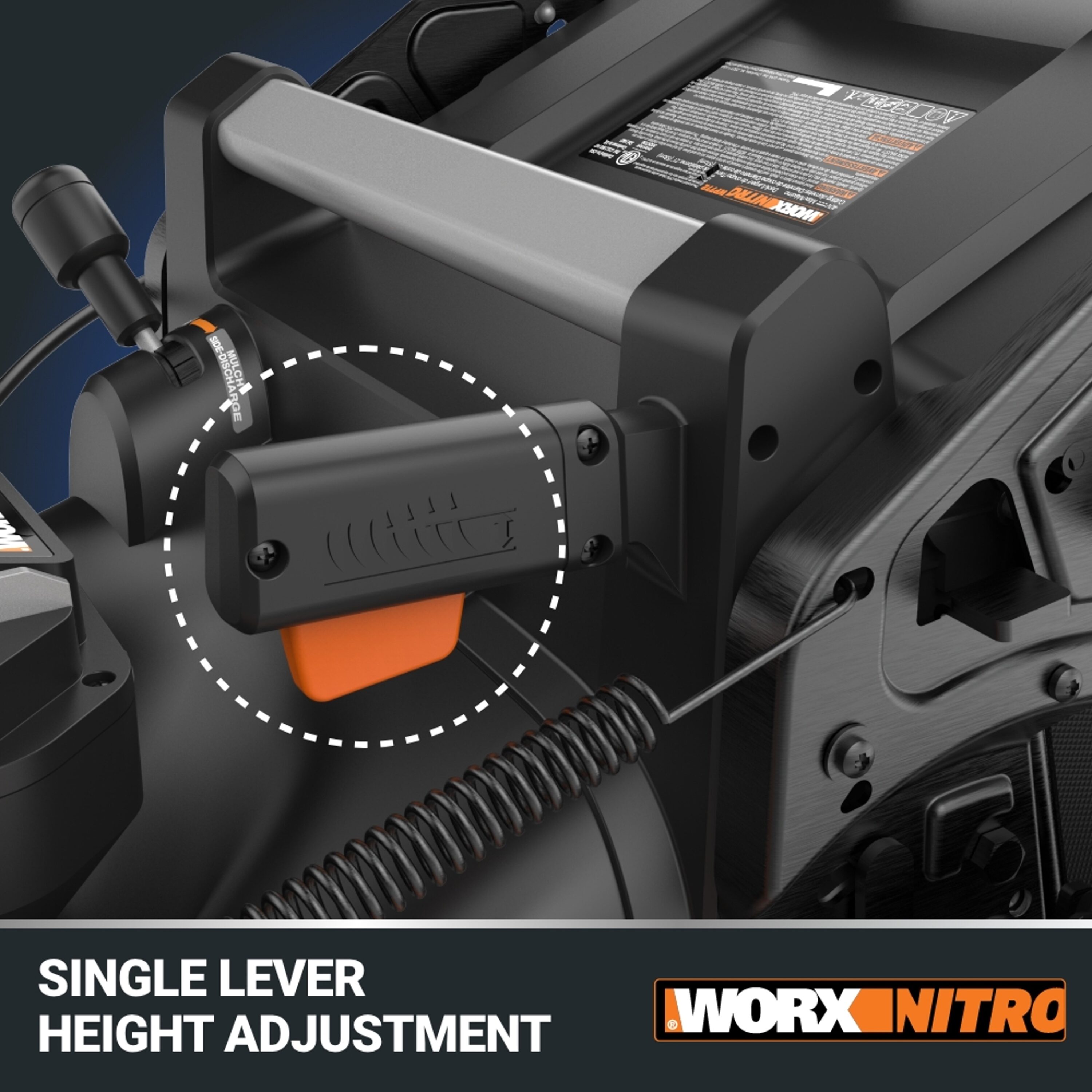 WORX NITRO POWER SHARE 80 volt 21 in Cordless Self propelled 5 Ah