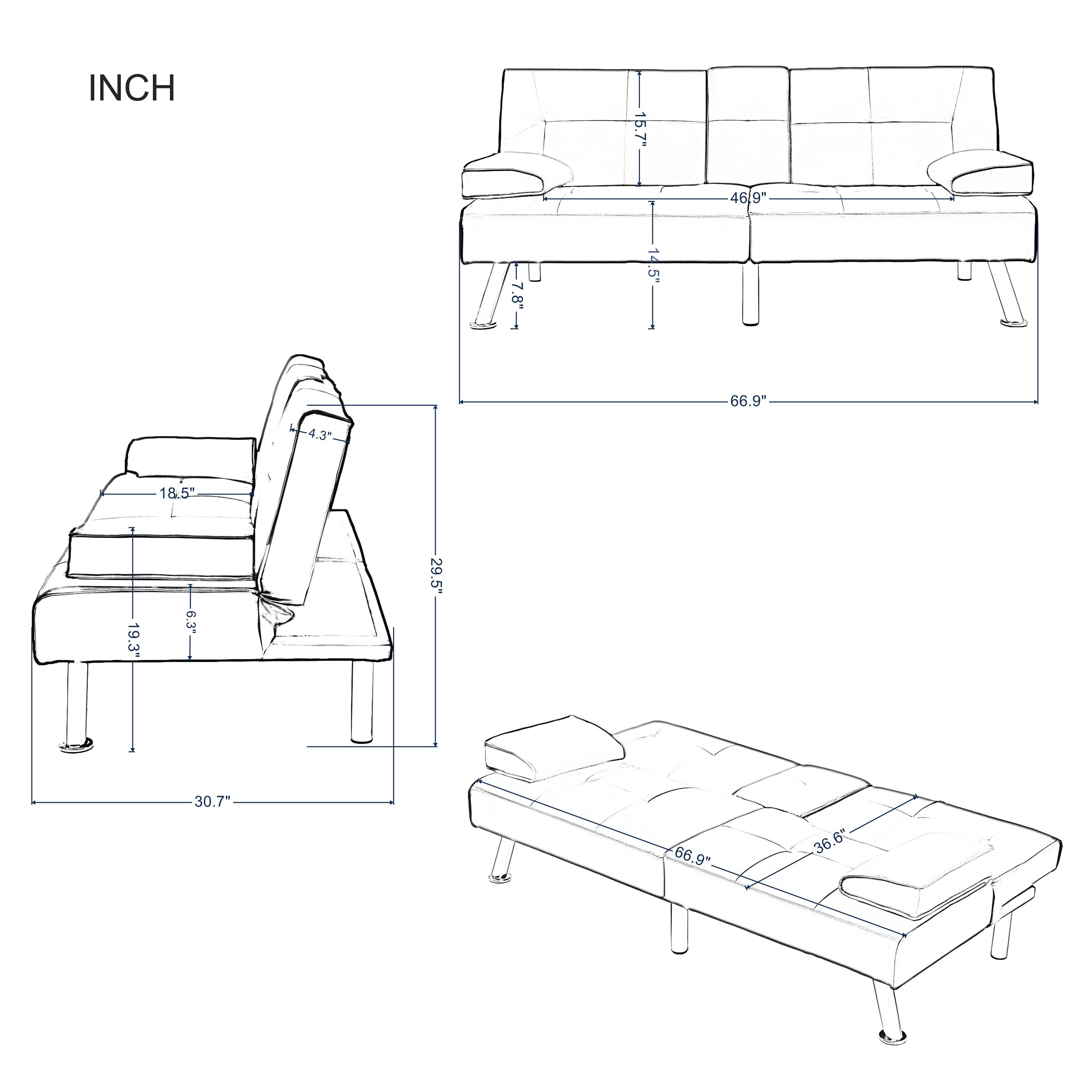 AHIOU HOME ATM-W223S00479 futons - View #14