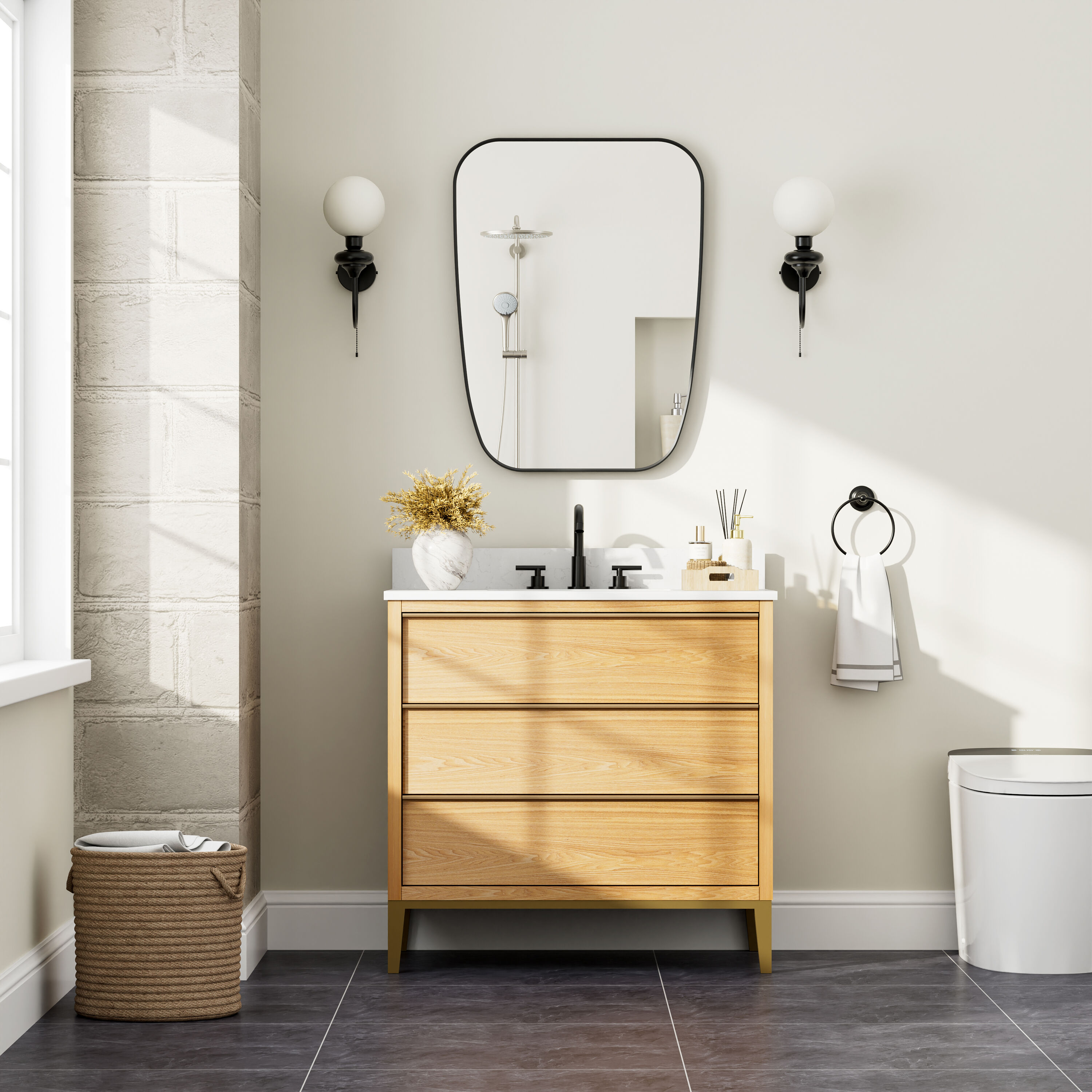 Poinic CWG11657WH Decor-Mirrors - View #3