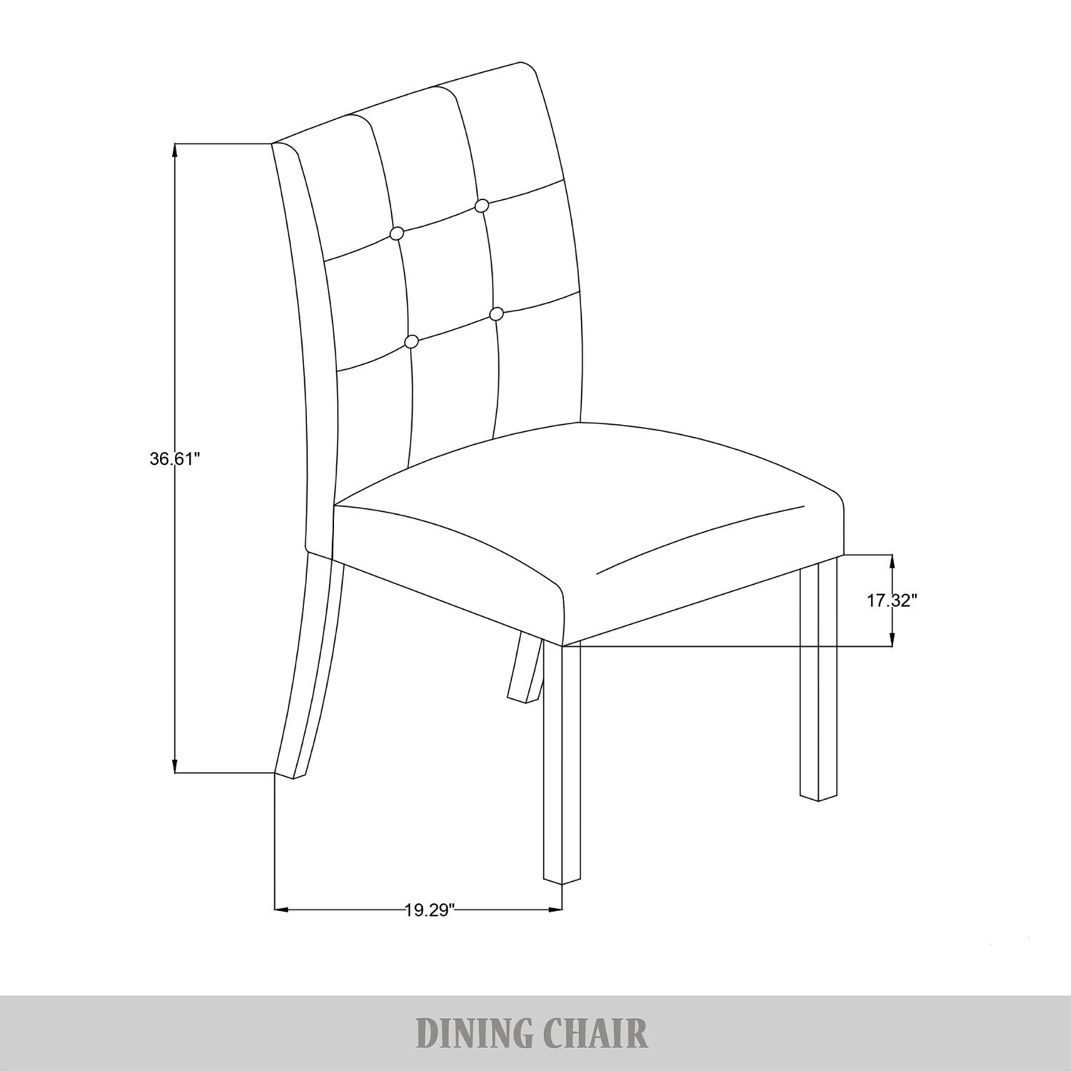 ChaletPosh C3119US-RD-VV-2X Dining-Chairs - View #11