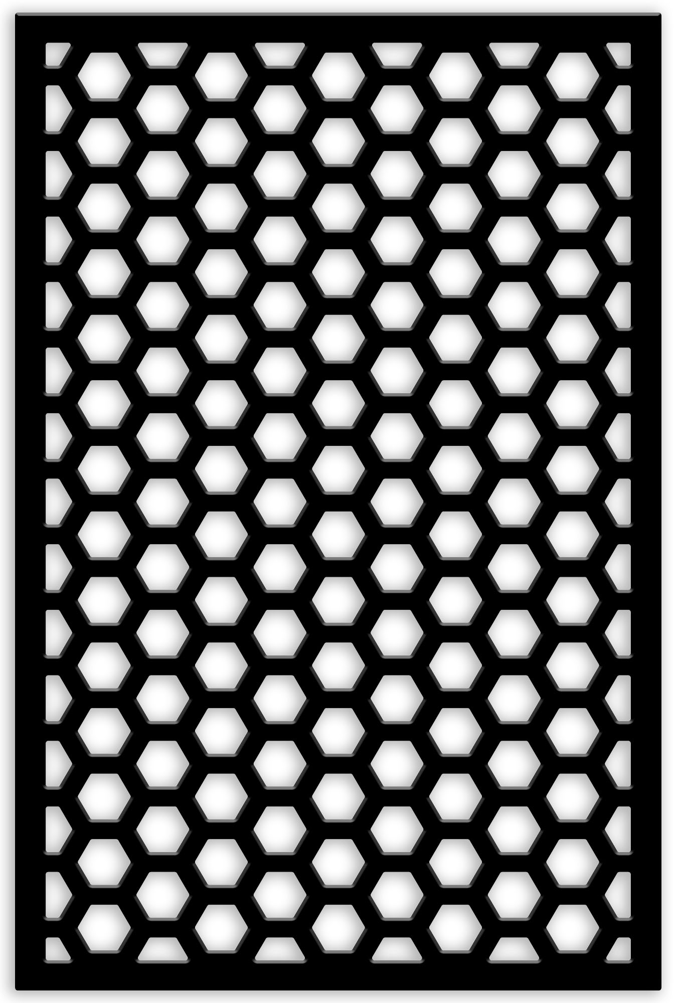 Acurio Latticeworks Square 4 ft. x 32 in. Black Vinyl Decorative