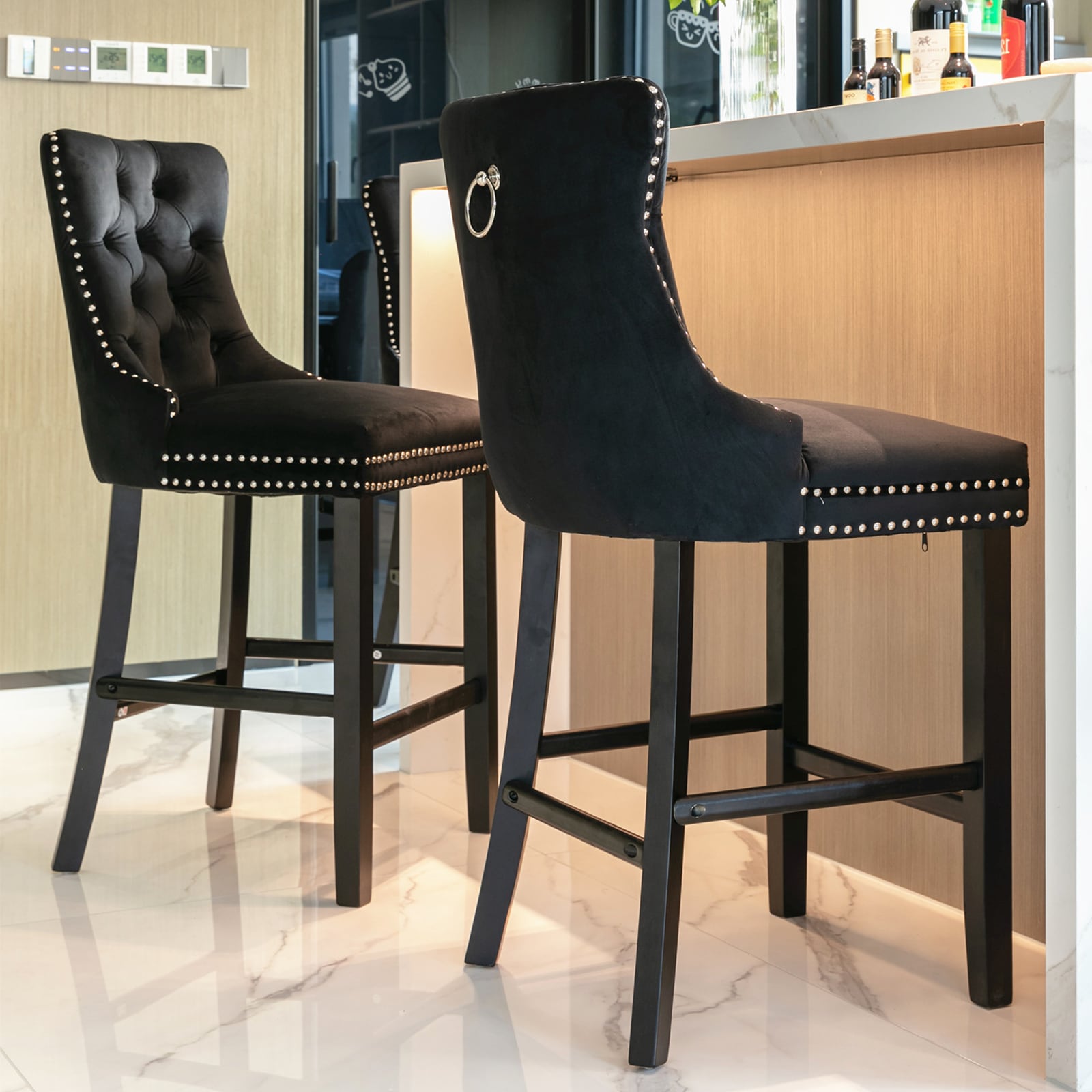 Hrinhom HC-W8001-BLACK stools - View #2