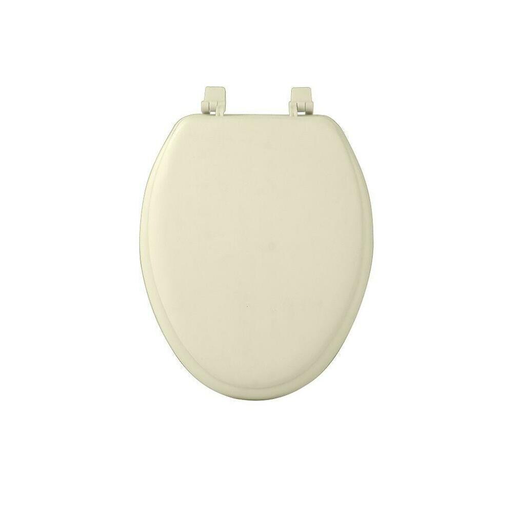 Achim Fantasia Bone Soft Elongated Vinyl Toilet Seat 19 In At