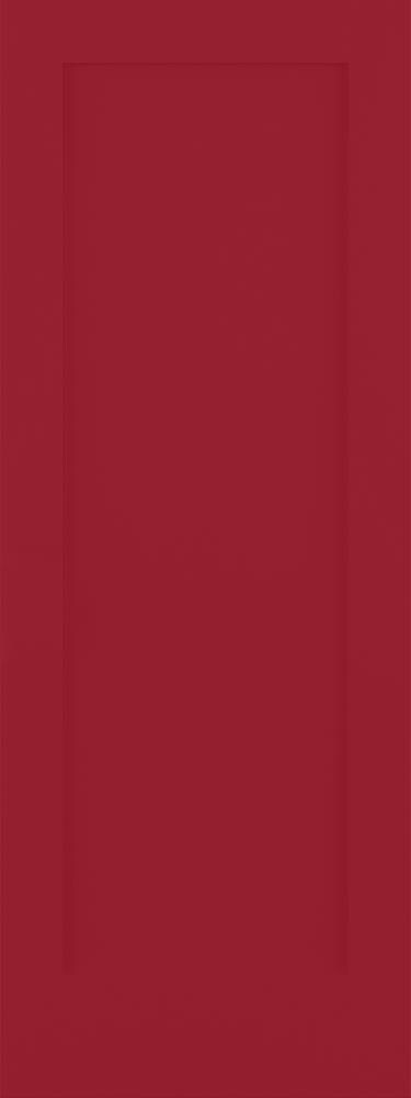 RELIABILT LO1368900 Shaker 30-in x 80-in Barn Red 1-panel square Smooth Solid core Prefinished Pine Wood Slab Door