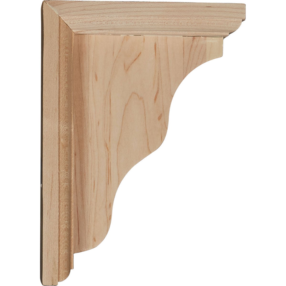Hamilton 7" Natural Rubberwood Traditional Corbel Bracket