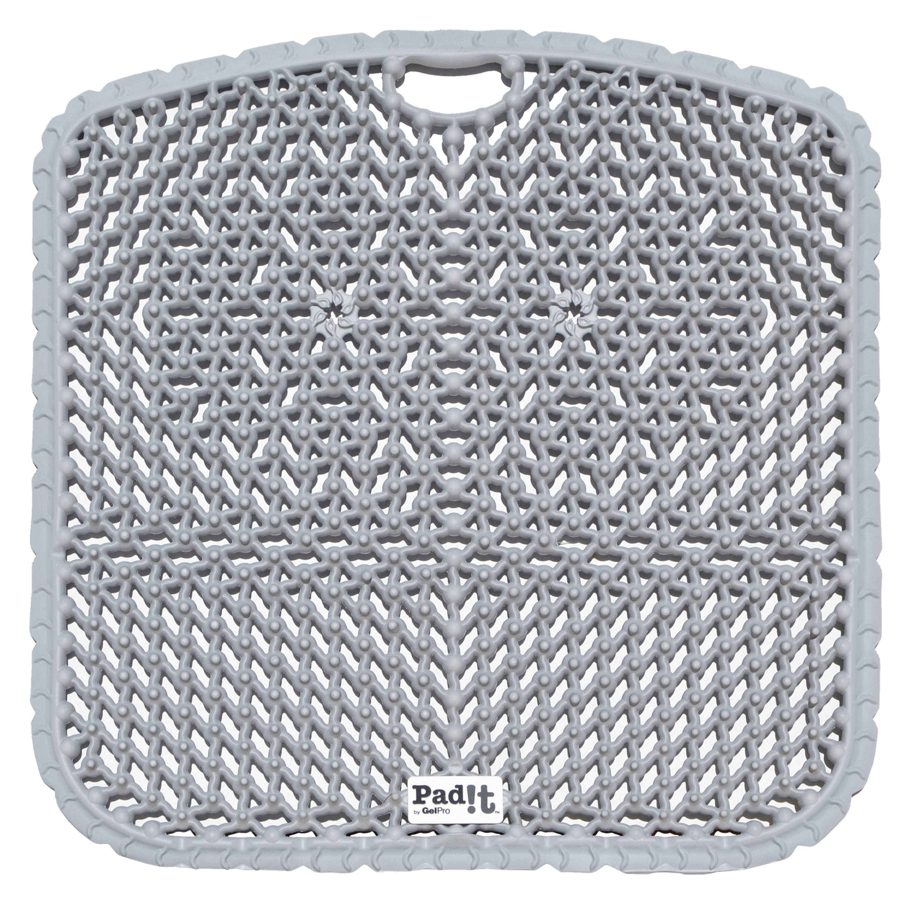 GelPro 119-00-1818-2 Grey Foam Square Indoor or outdoor Chair mat