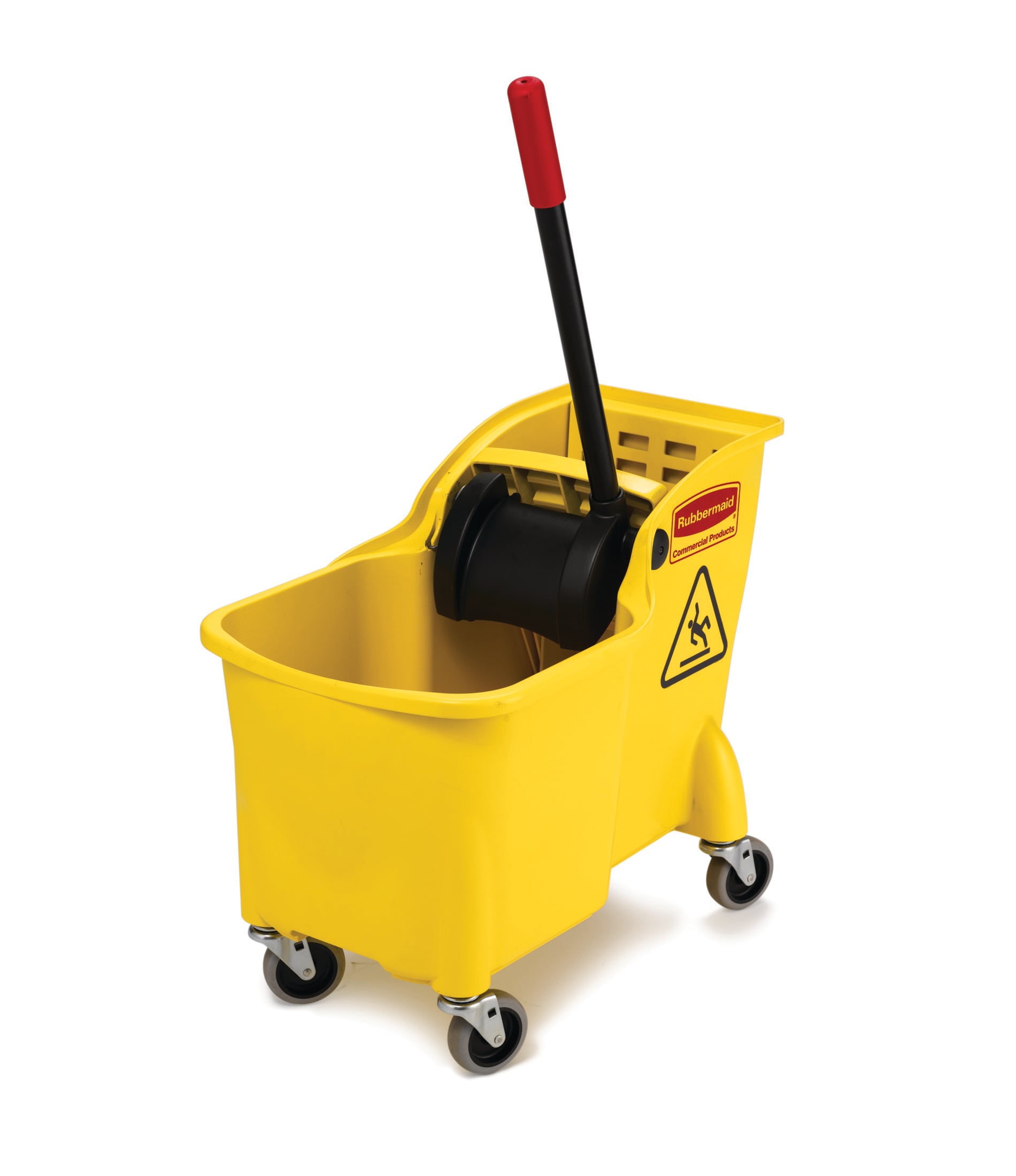 31-Quart Commercial Mop Wringer Bucket with Wheels Janitor Floor Cleaning Tool 