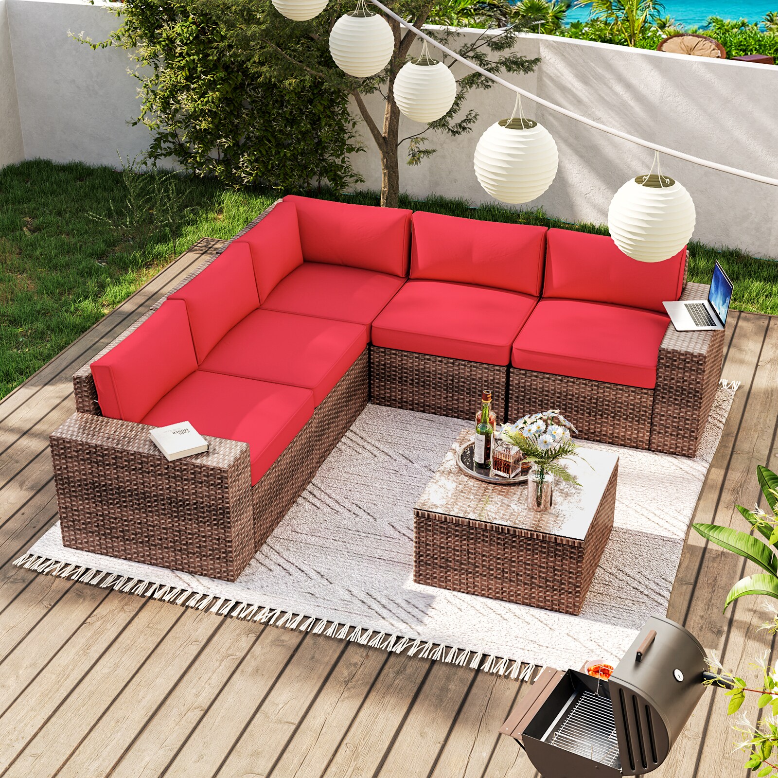 AOXUN LS-039RDAB Patio-Conversation-Sets - View #7
