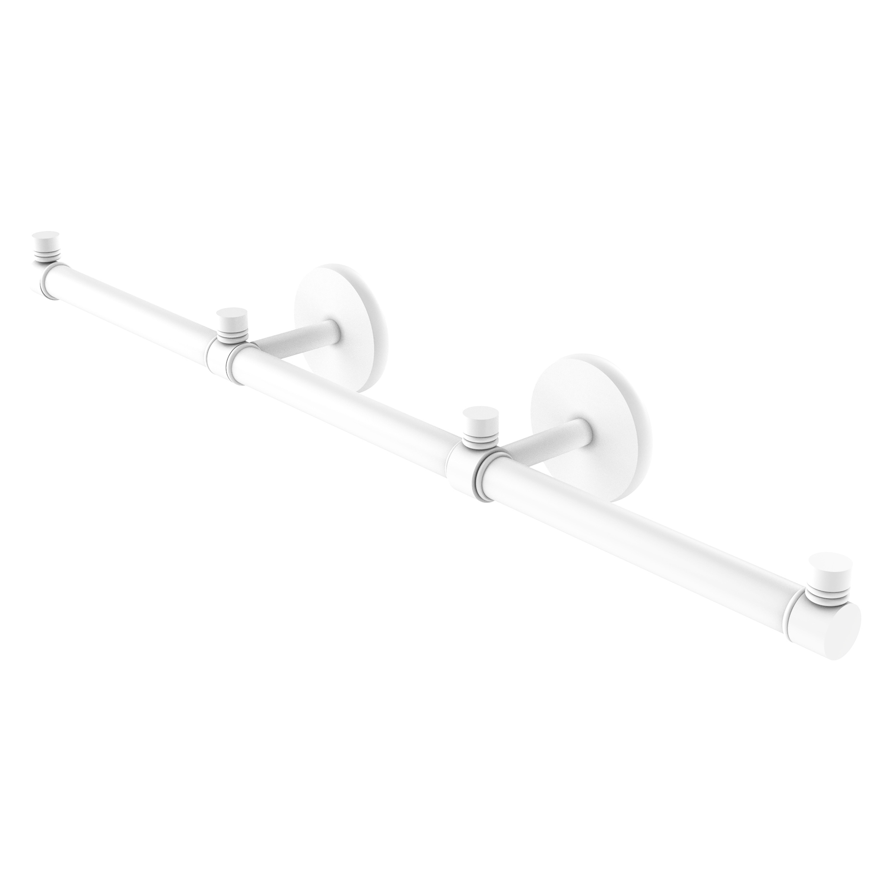 Allied Brass P1000-HTB-3-WHM Prestige Skyline 22-in double Matte White Wall mount Double Towel Bar