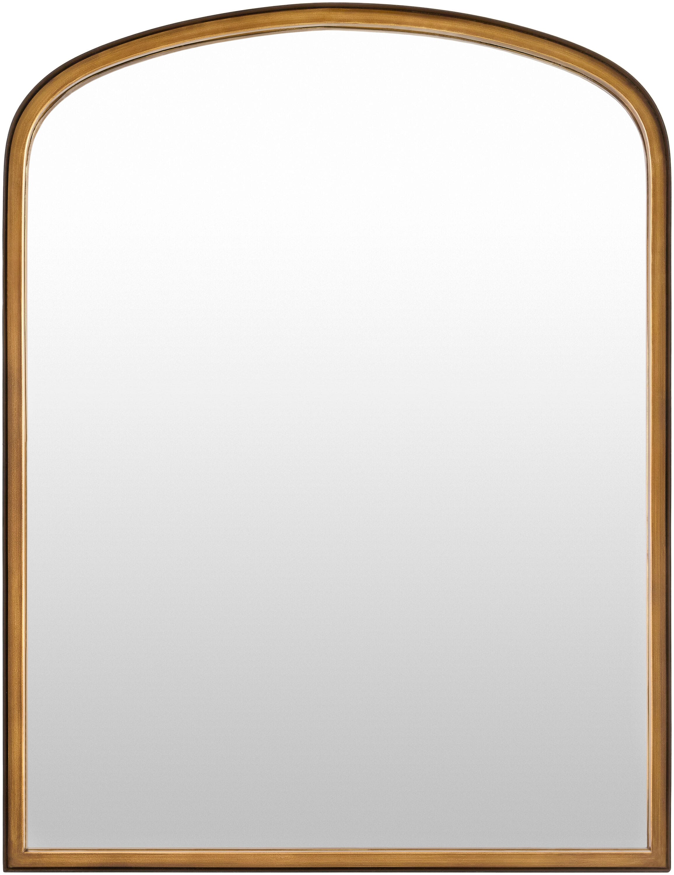 Livabliss - Evander 24-in W x 32-in H Arch Gold Framed Full Length Wall Mirror