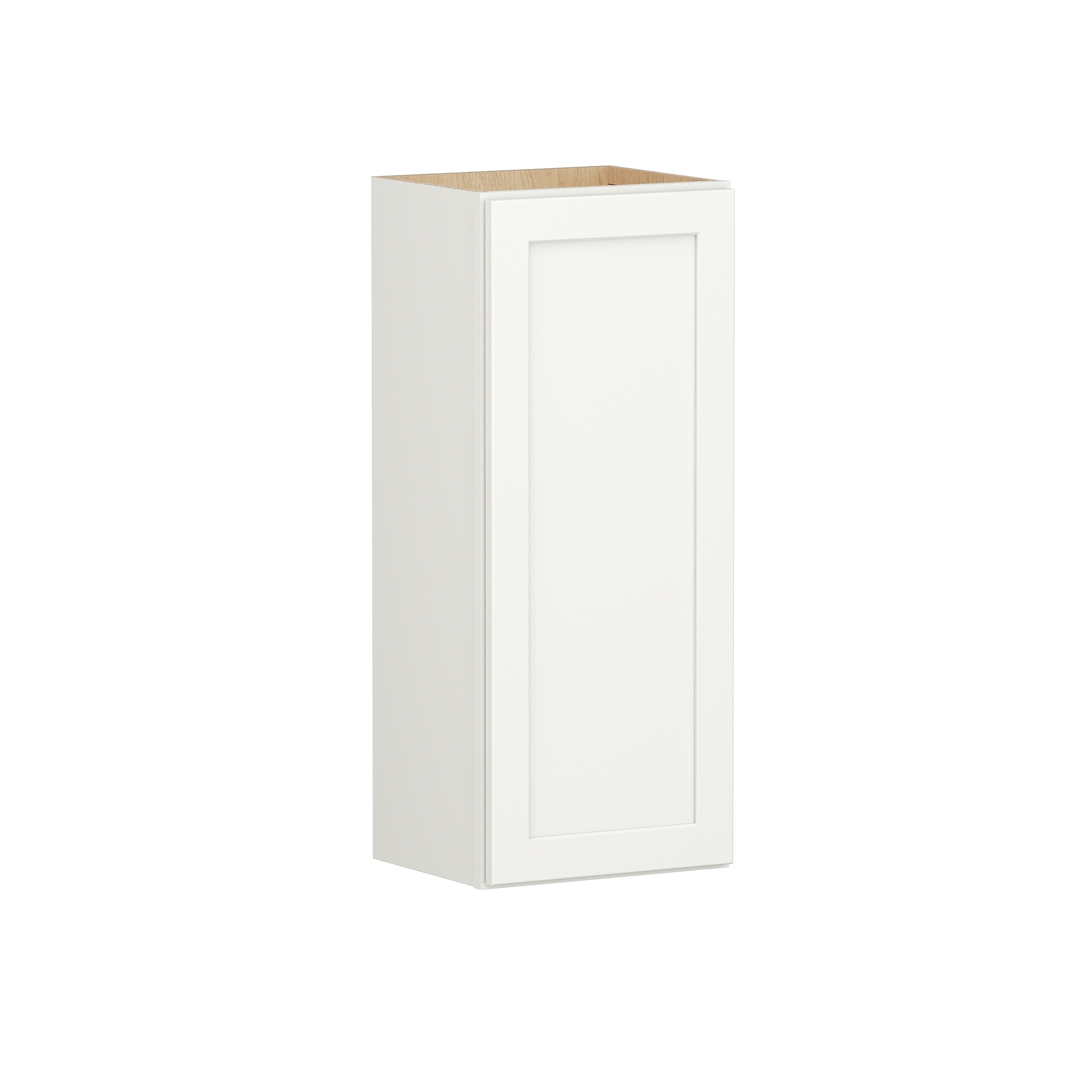 Shenandoah PRO Express SPE 90MPS-155 Breckenridge 15-in W x 36.125-in H x 12-in D Linen Full Overlay Wall Fully assembled Plywood Cabinet (Recessed Panel Shaker)
