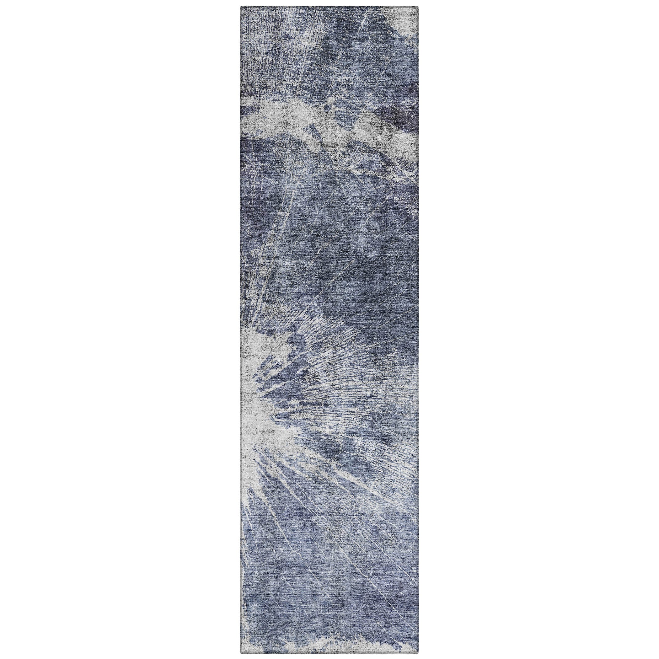 Addison Rugs ACN719NA2X8 Chantille ACN719NA 2 x 7 (ft) Polyester Navy Rectangular Indoor/Outdoor Geometric Machine washable Area rug