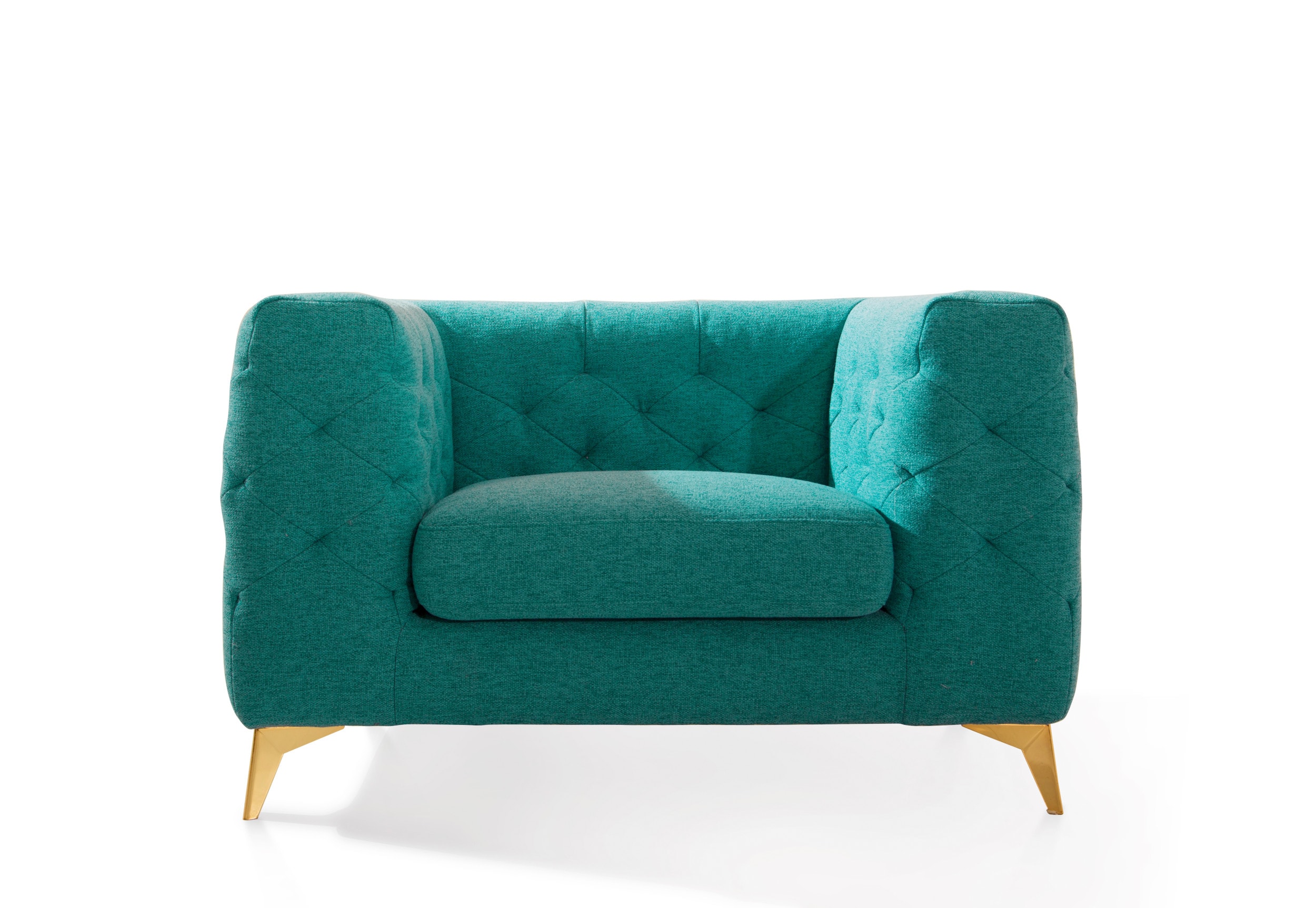 Chic Home Design FCC9366-LW Soho Modern Green Linen Club Chair