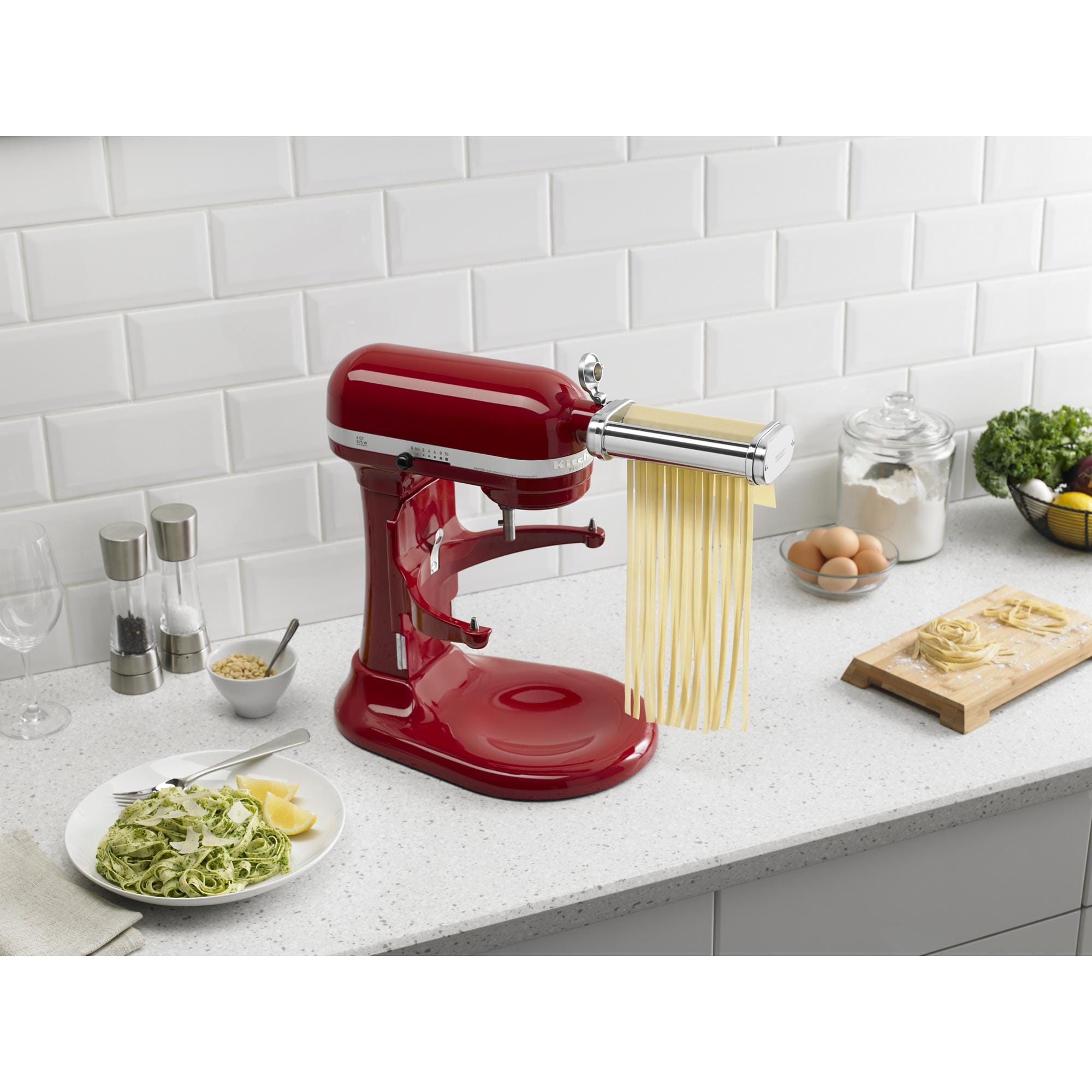  Pasta Roller & Cutters Attachment for KitchenAid Stand Mixers,  3 in 1 Pasta Maker Set Included Pasta Sheet Roller, Spaghetti Cutter,  Fettuccine Cutter Maker Accessories and Cleaning Brush : Home & Kitchen