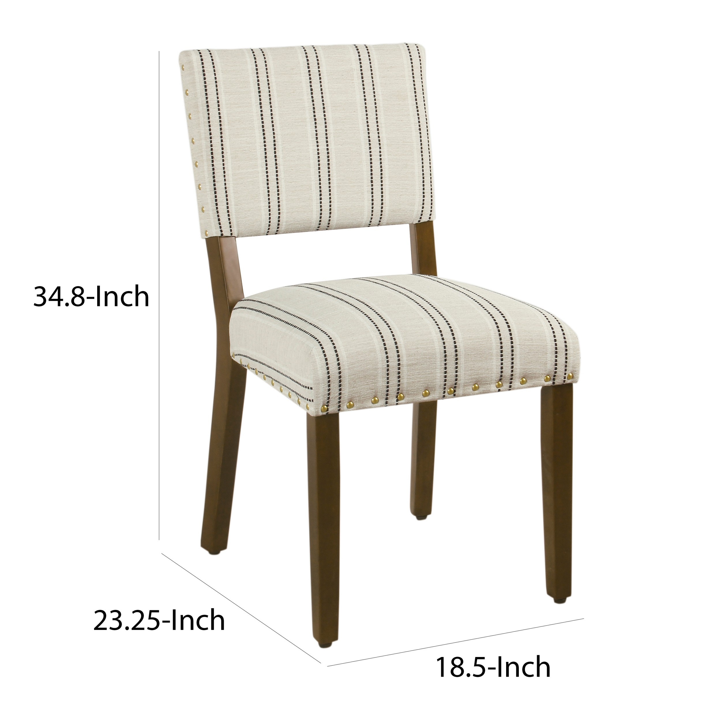 Benzara Set of 2 Contemporary/Modern Faux Leather Upholstered Dining Side  Chair (Wood Frame) in the Dining Chairs department at