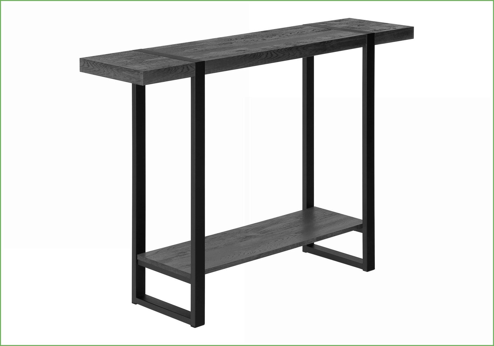 Watnature Industrial Farmhouse Coffee Table with Fixed Shelf Black ...