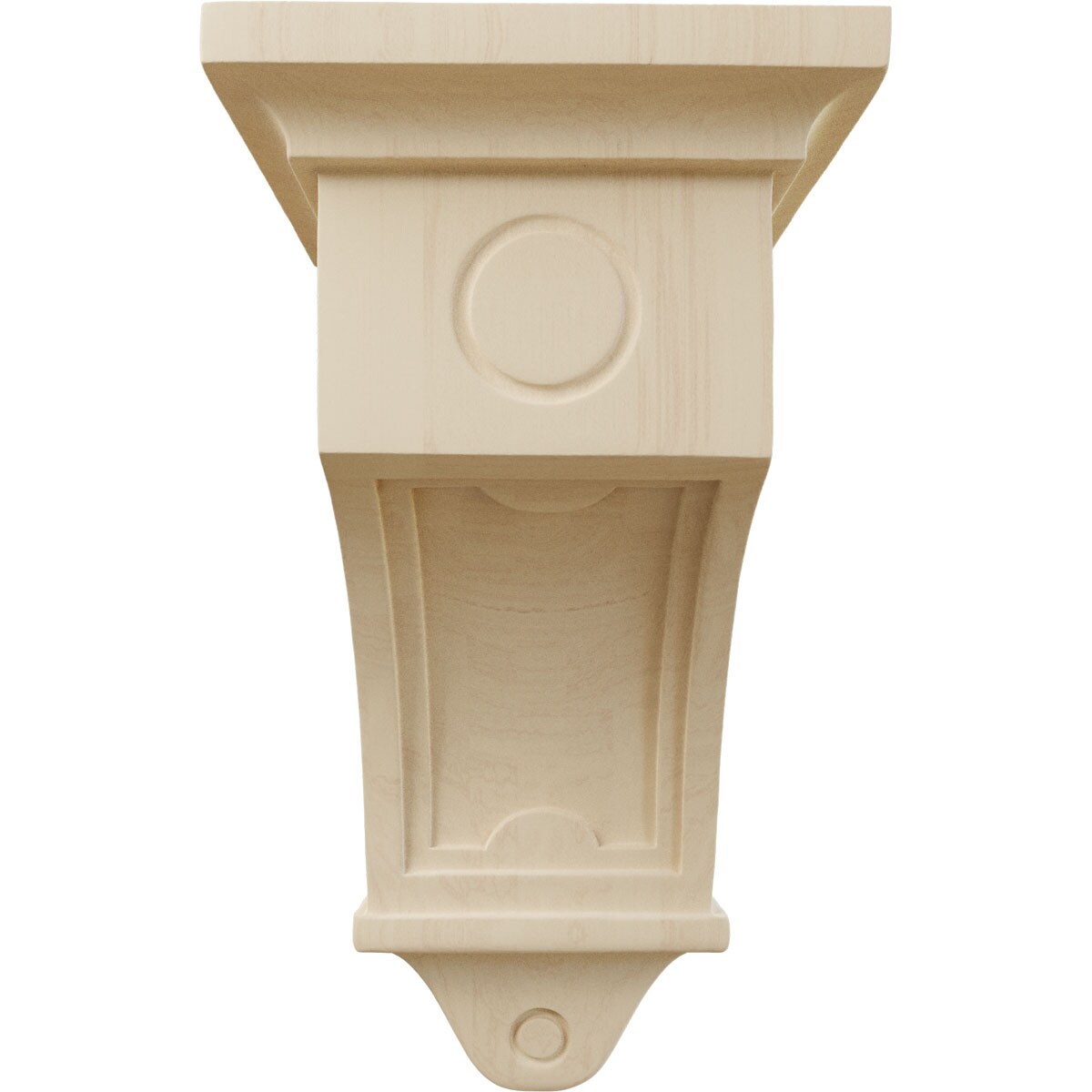 Unfinished Rubberwood Traditional 14" Corbel