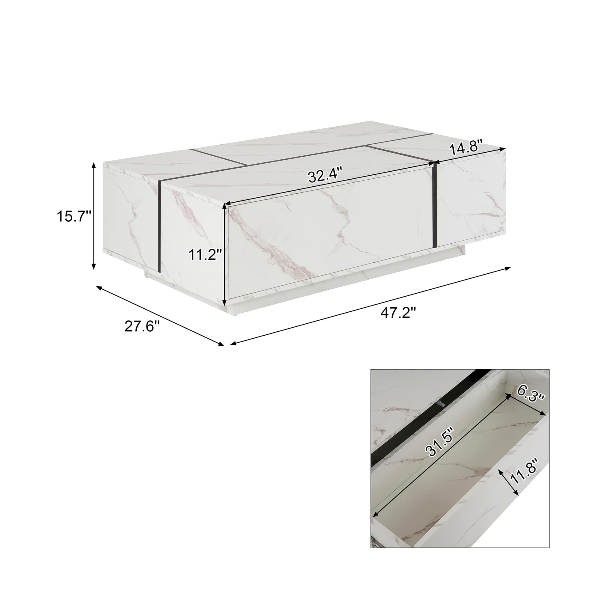 Bestier USLOW-N735P250955K Coffee-Tables - View #6