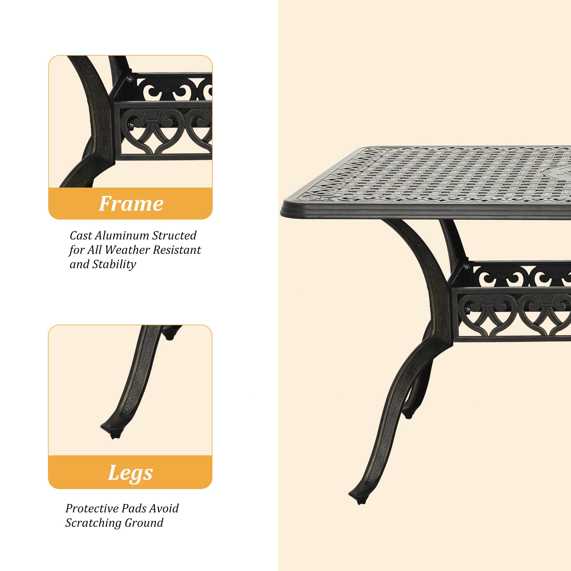 CASAINC CA-ORABQ118 Patio-Tables - View #4