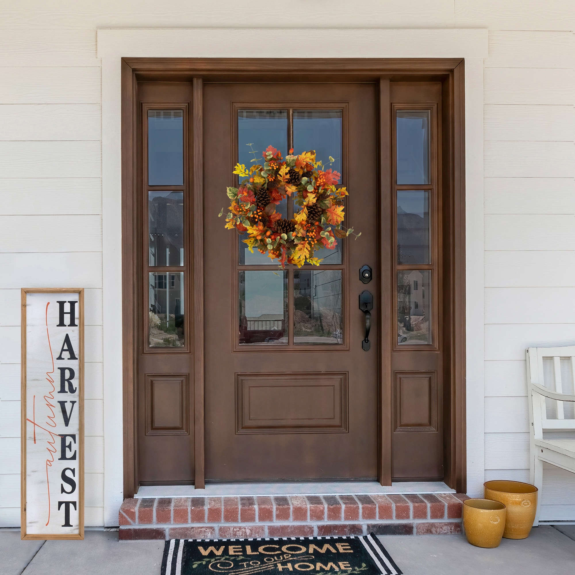 Northlight 35762345 Artificial-Thanksgiving-Wreaths - View #3
