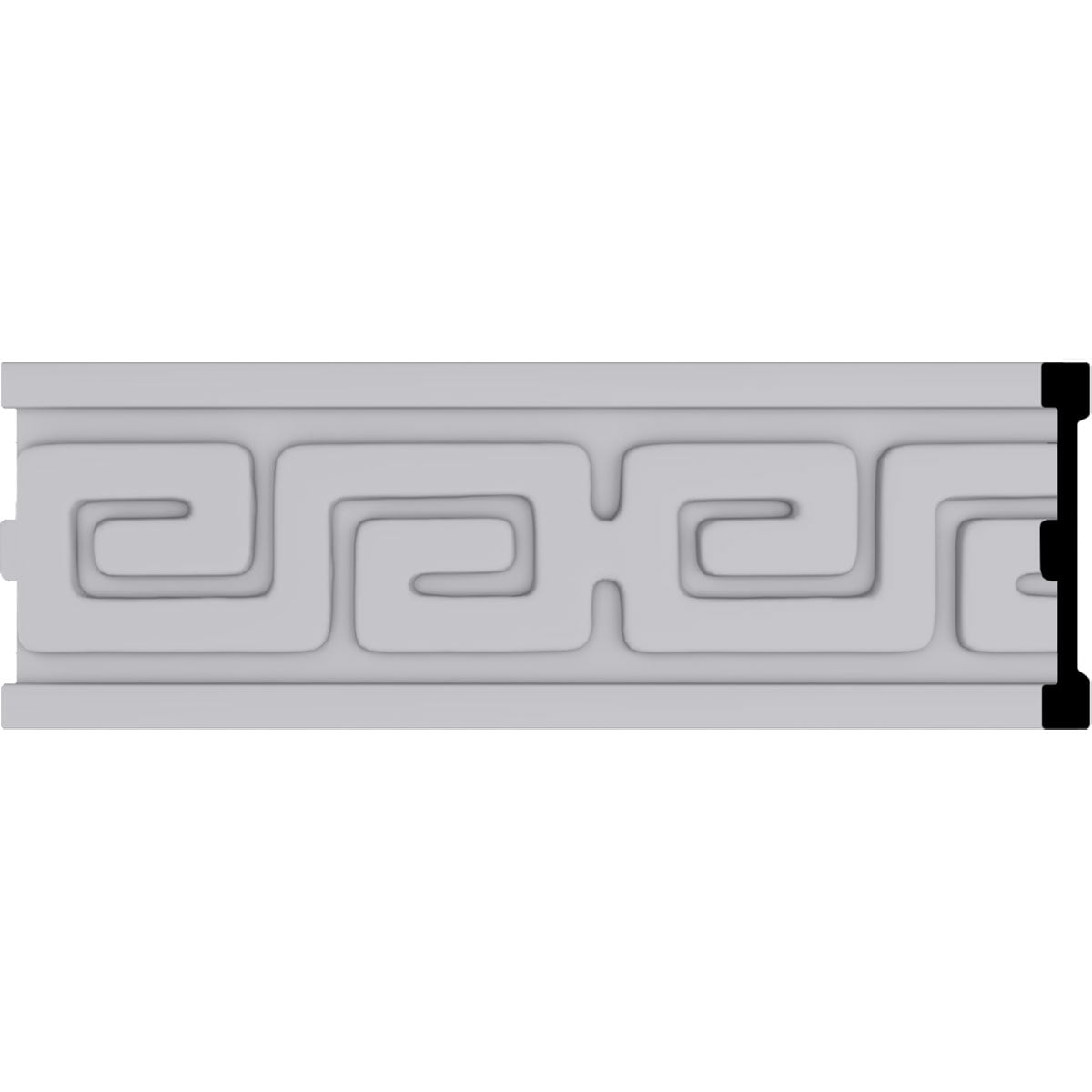 Eris Gray Polyurethane Decorative Crown Moulding Panel