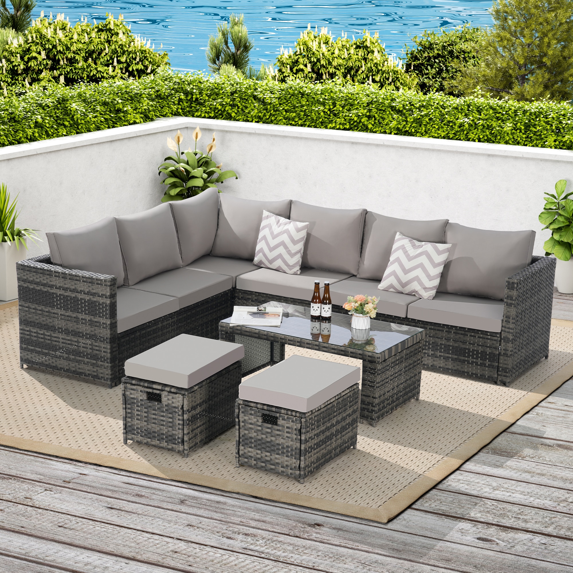 SINOFURN SYB670021BN Patio-Sofas-Daybeds - View #6