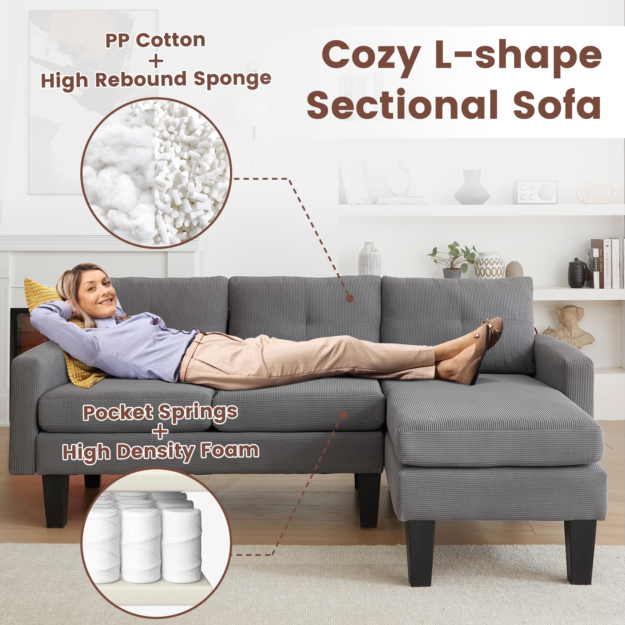 Ovios OLCK990-R Sofas-Loveseats - View #3