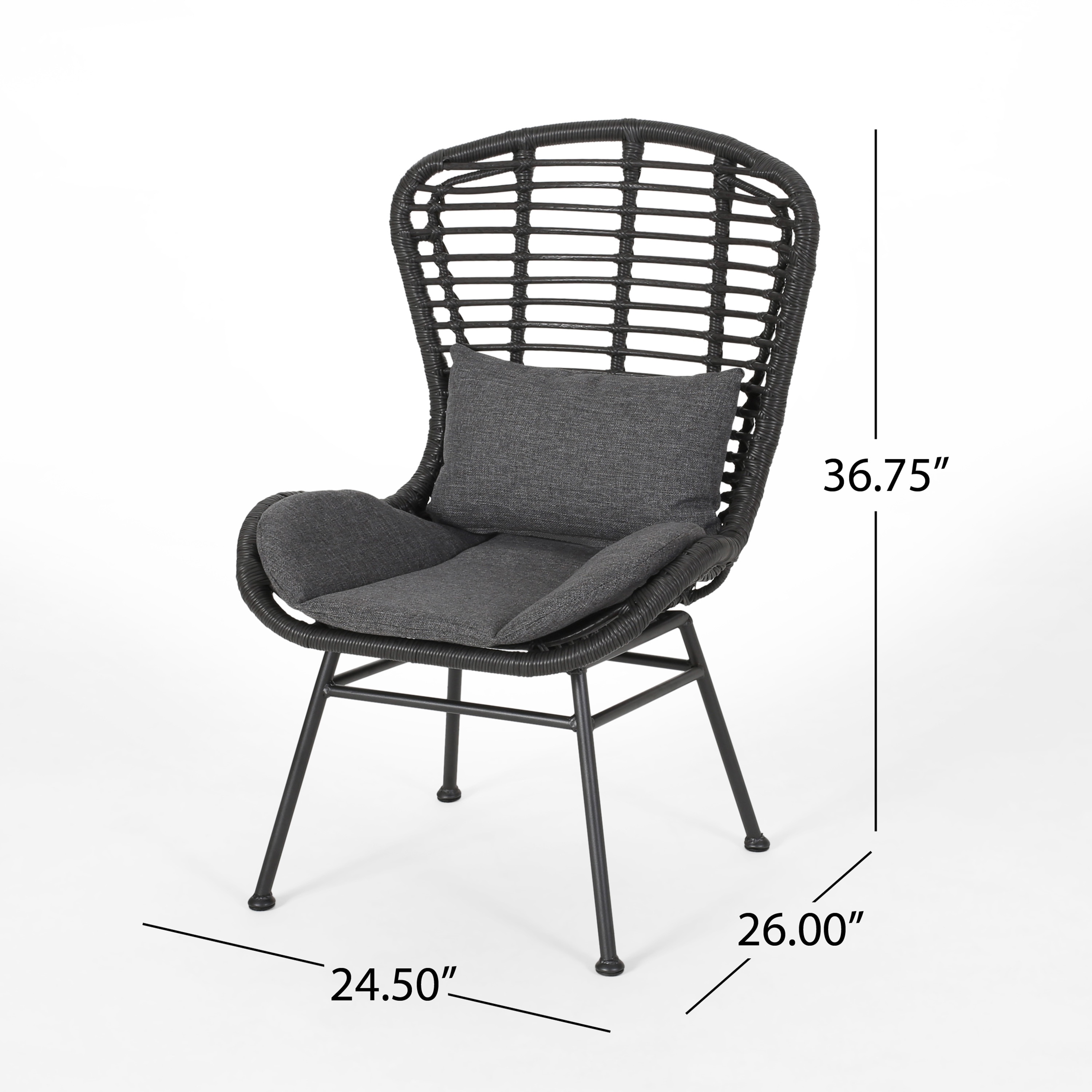 ModernLuxe L-65489.00GRY Patio-Chairs - View #2